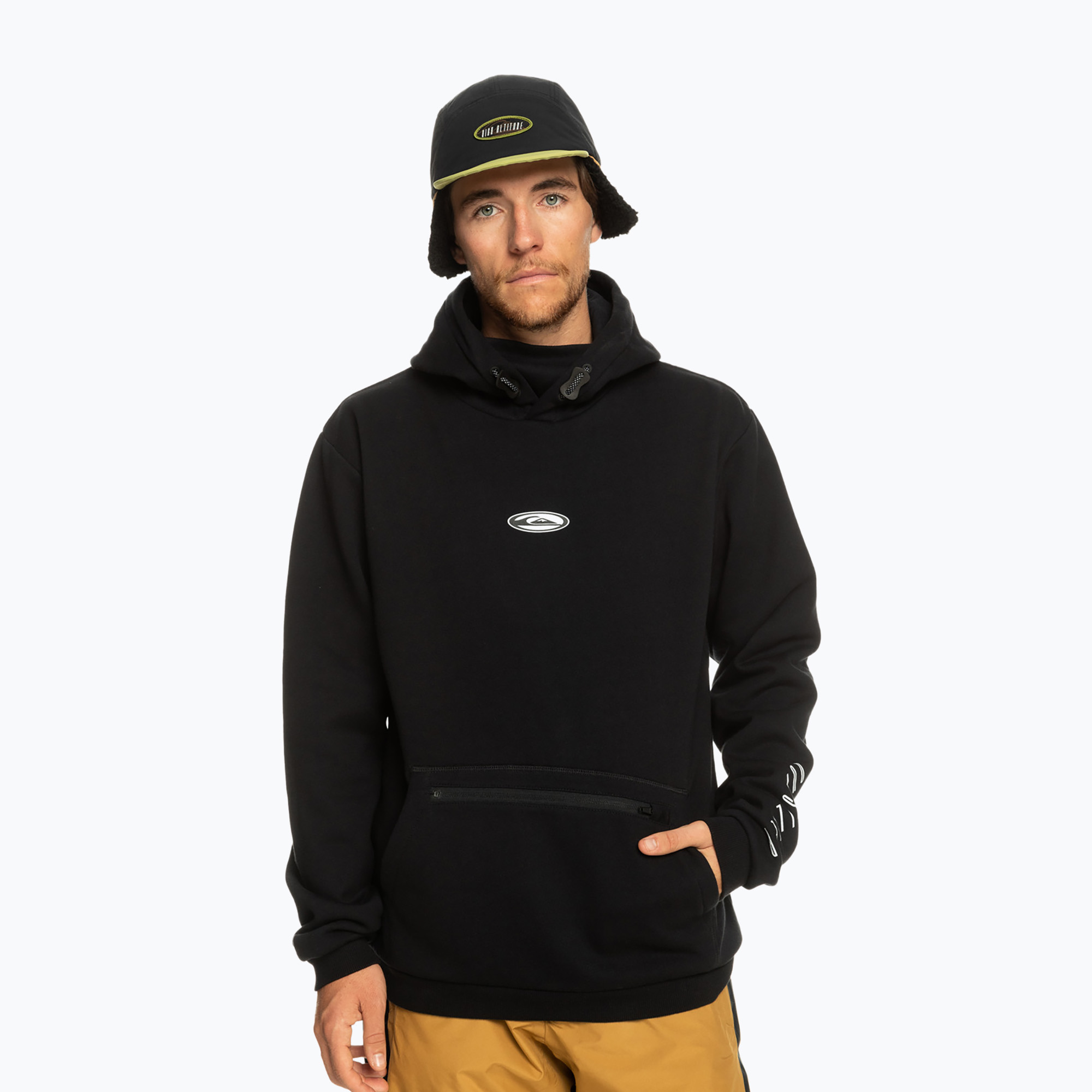 Férfi Quiksilver Big Logo Tech Hoodie EQYFT04786 true fekete (Big Logo Tech Hoodie EQYFT04786-KVJ0)