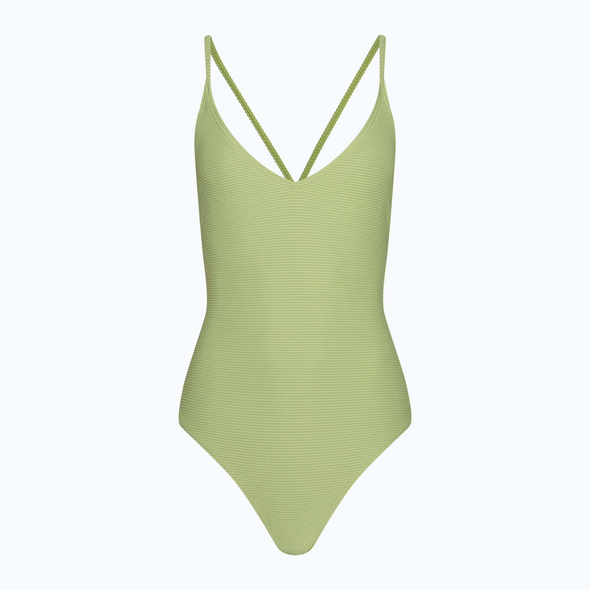 Women's one-piece swimsuit Billabong Tanlines Sage palm green (M)