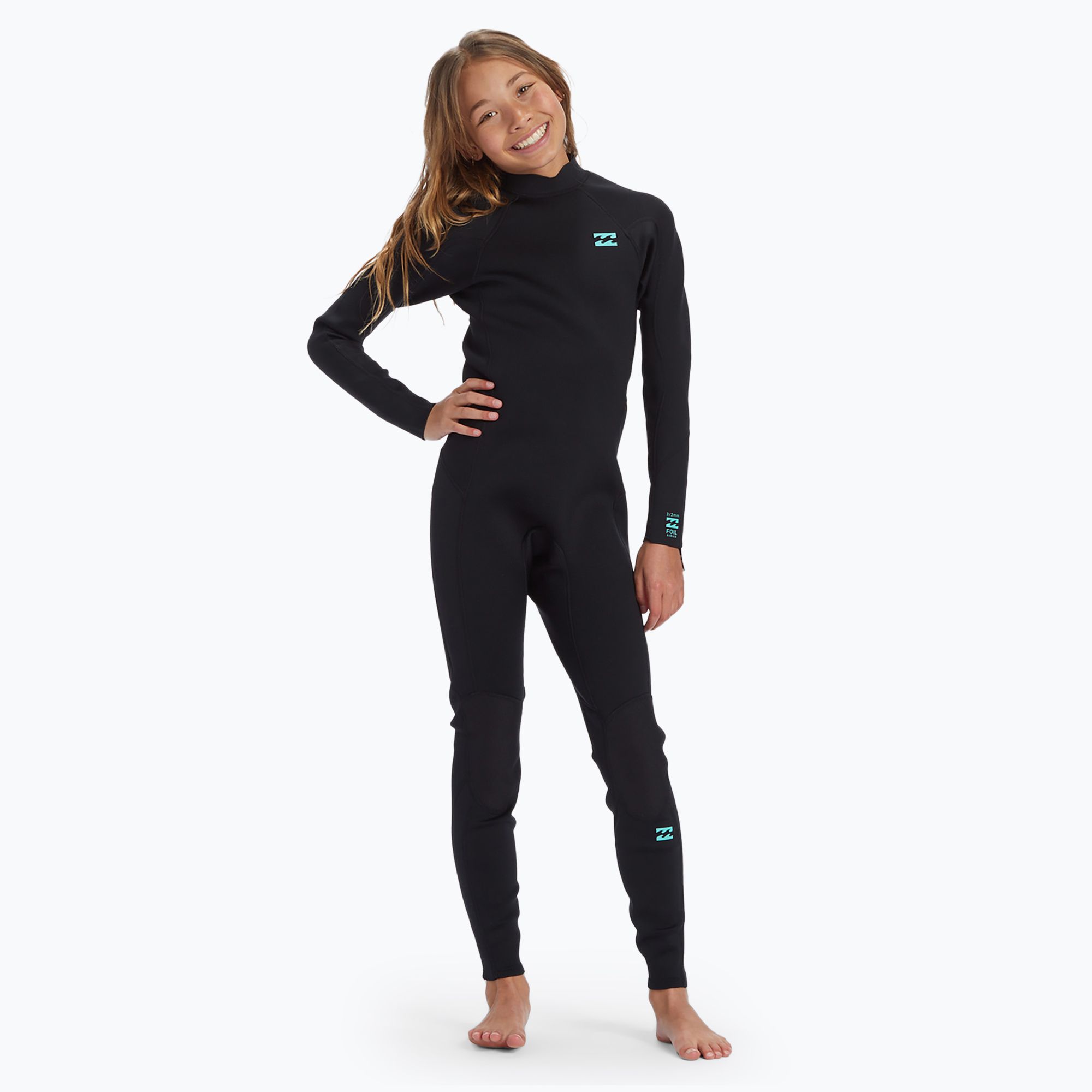 Pianka do pływania dziecięca Billabong 3/2 mm Foil Back Zip black 