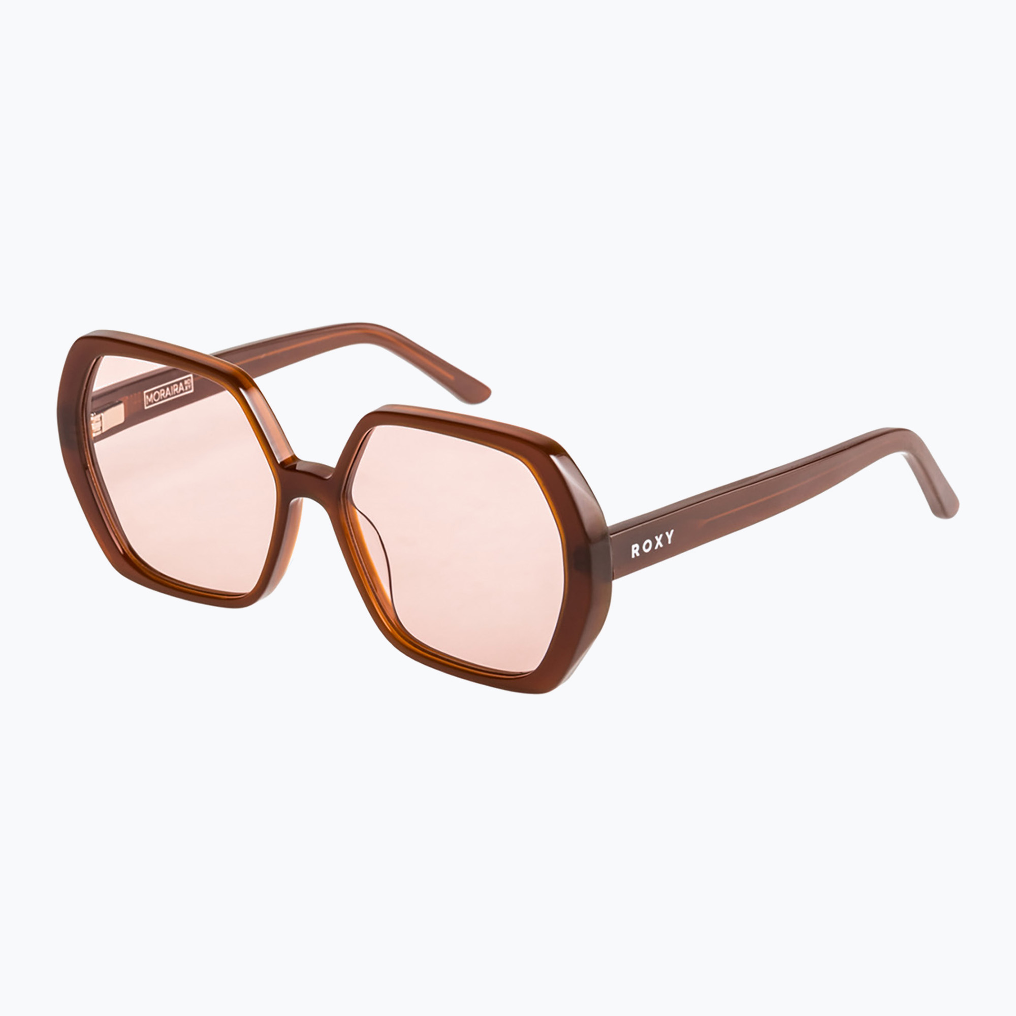 Okulary przeciwsłoneczne damskie ROXY Moraira shiny root beer/pink 