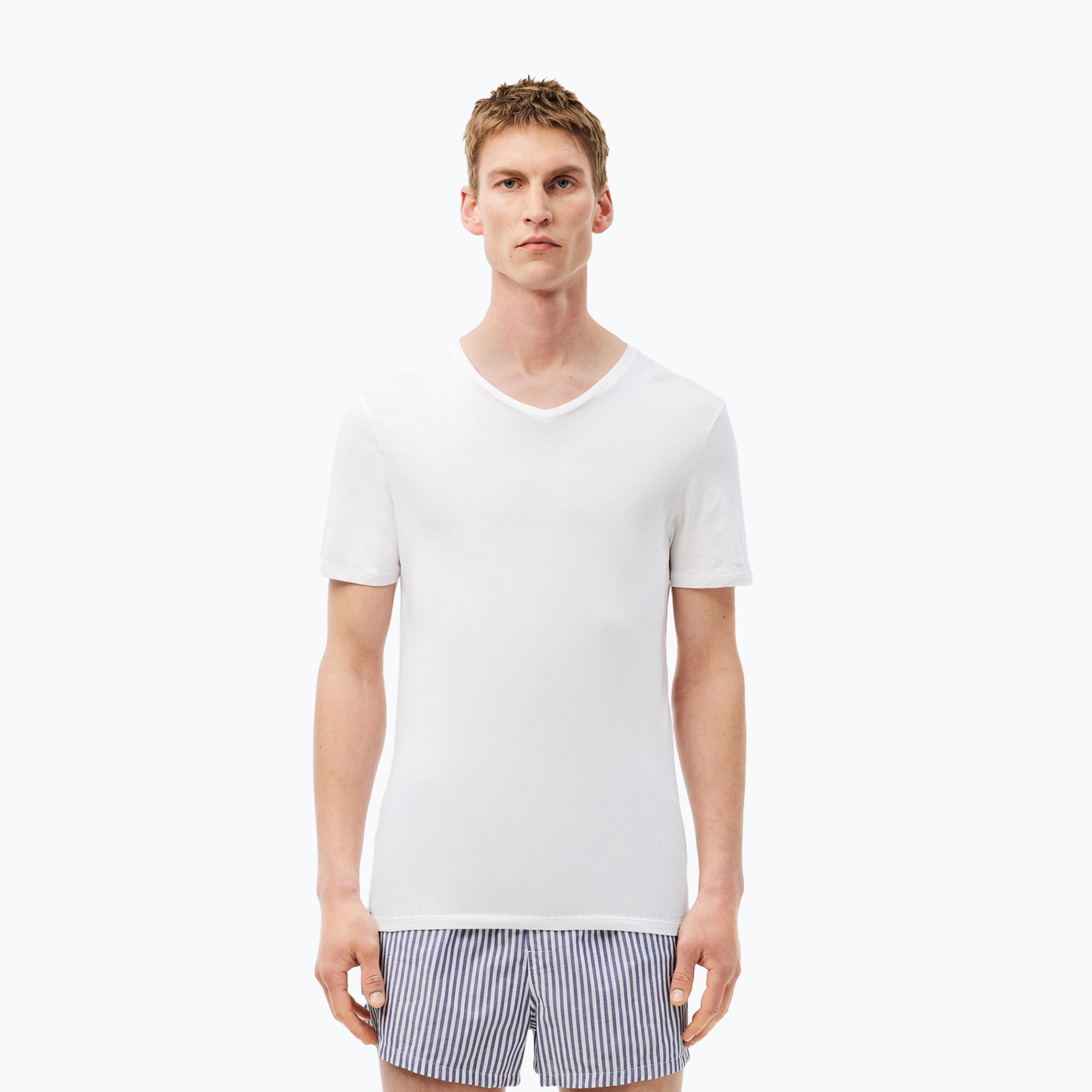 Koszulka męska Lacoste TH3374 3-pak white 