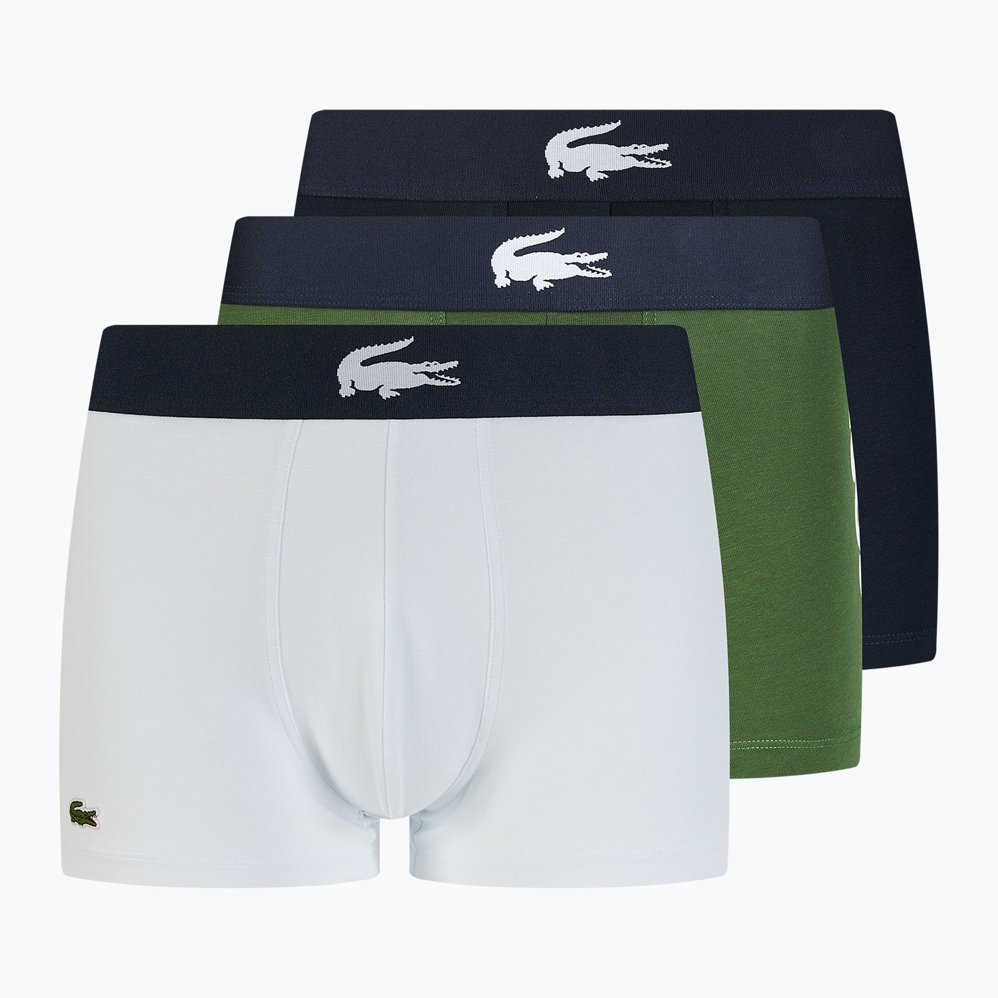 Bokserki Lacoste 5H1803 3 pary thyme/navy blue/white 