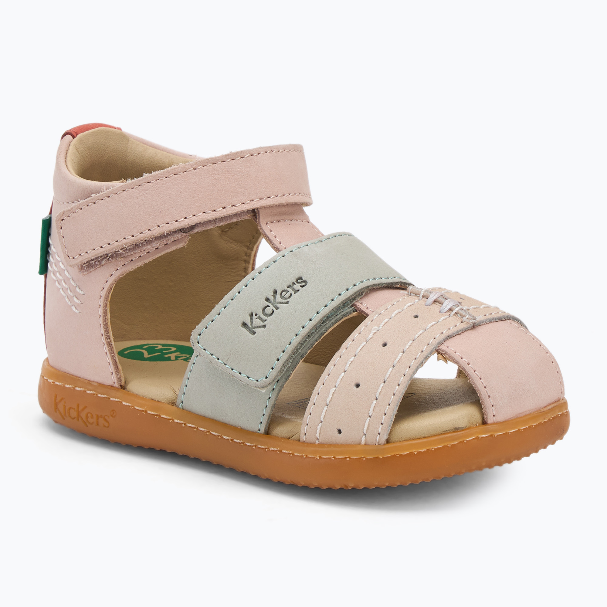 Sandały dziecięce Kickers Kick Bazar light pink/multicolor 