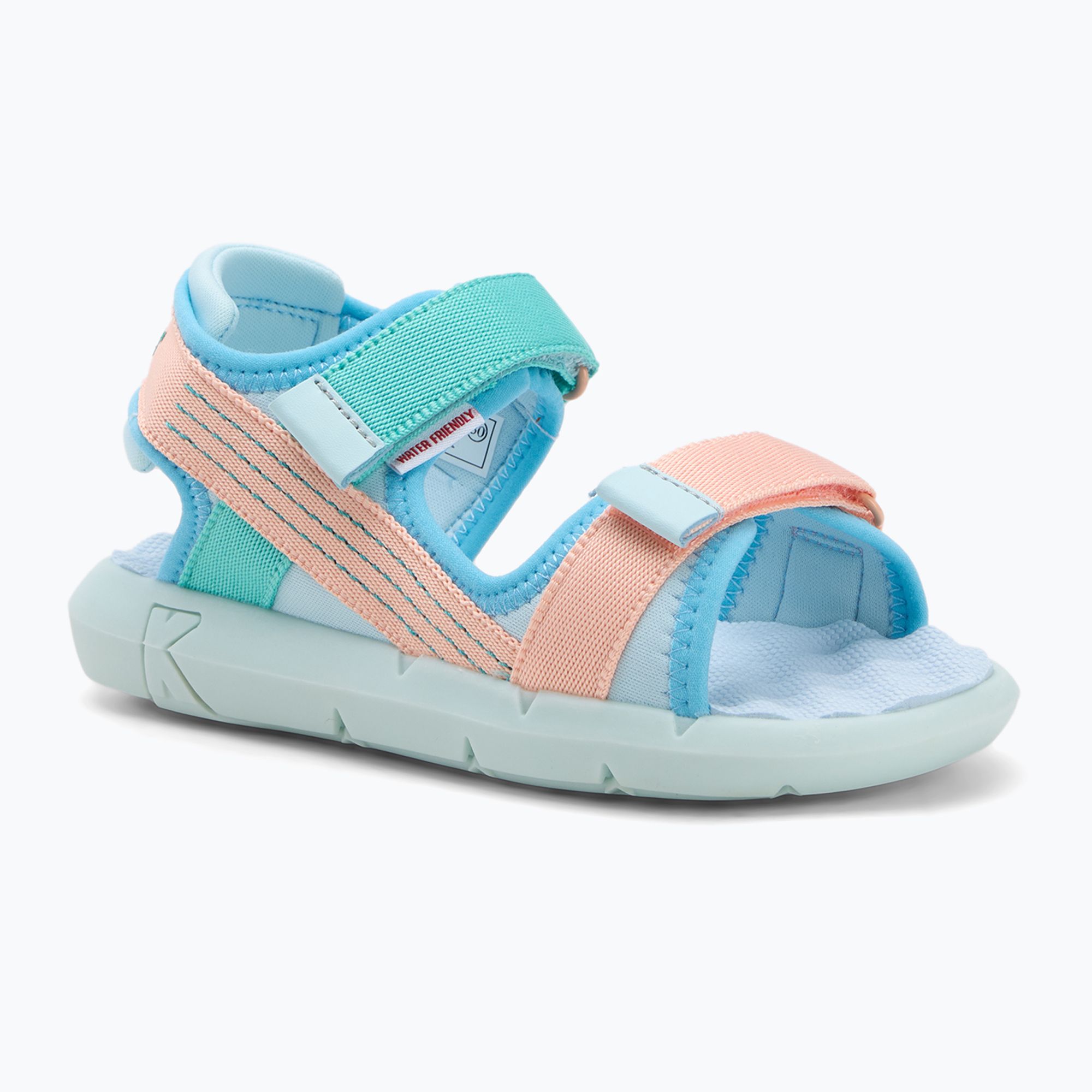 Sandały dziecięce Kickers Kickjune blue/coral pink/green 