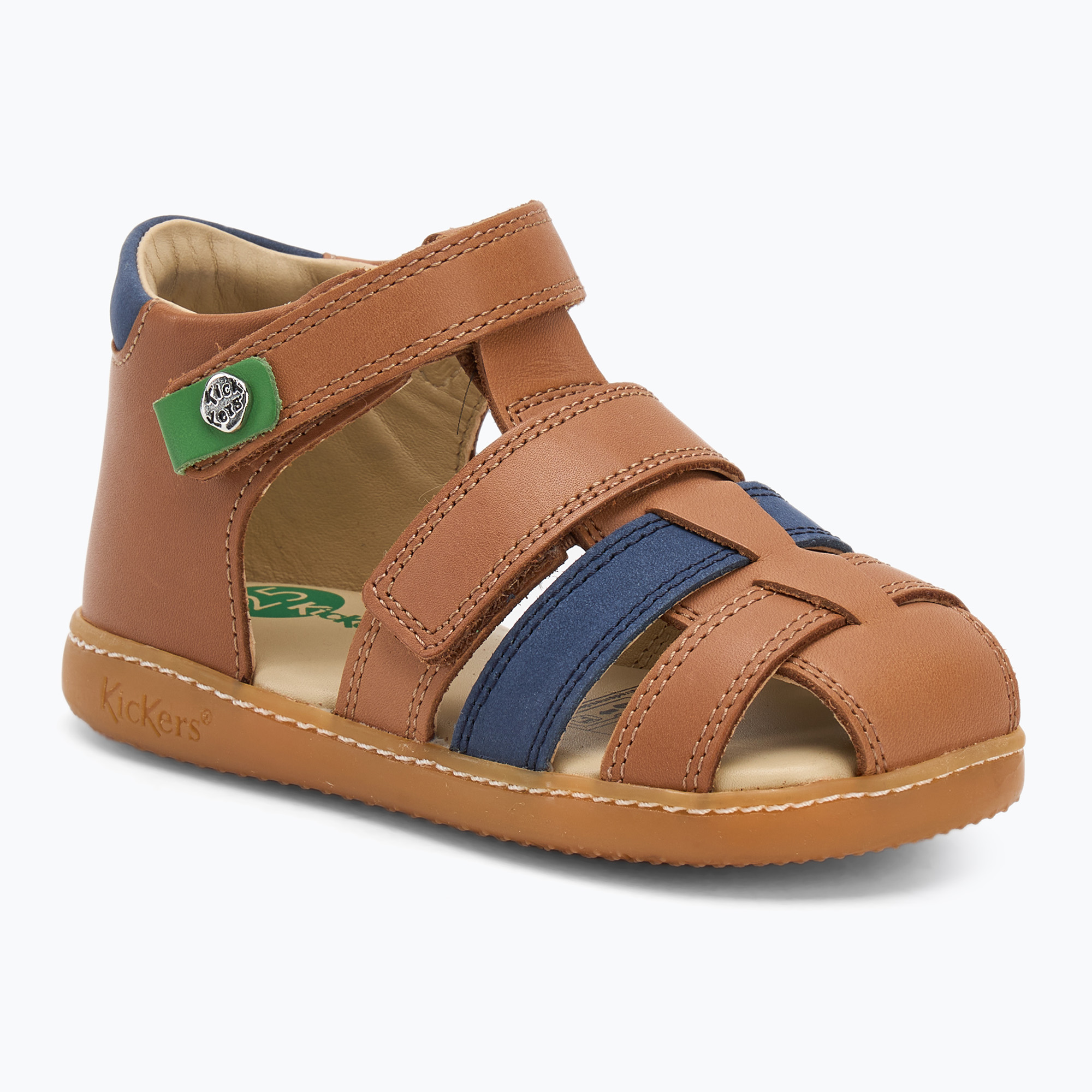 Sandały dziecięce Kickers Kick Pod camel/navy 