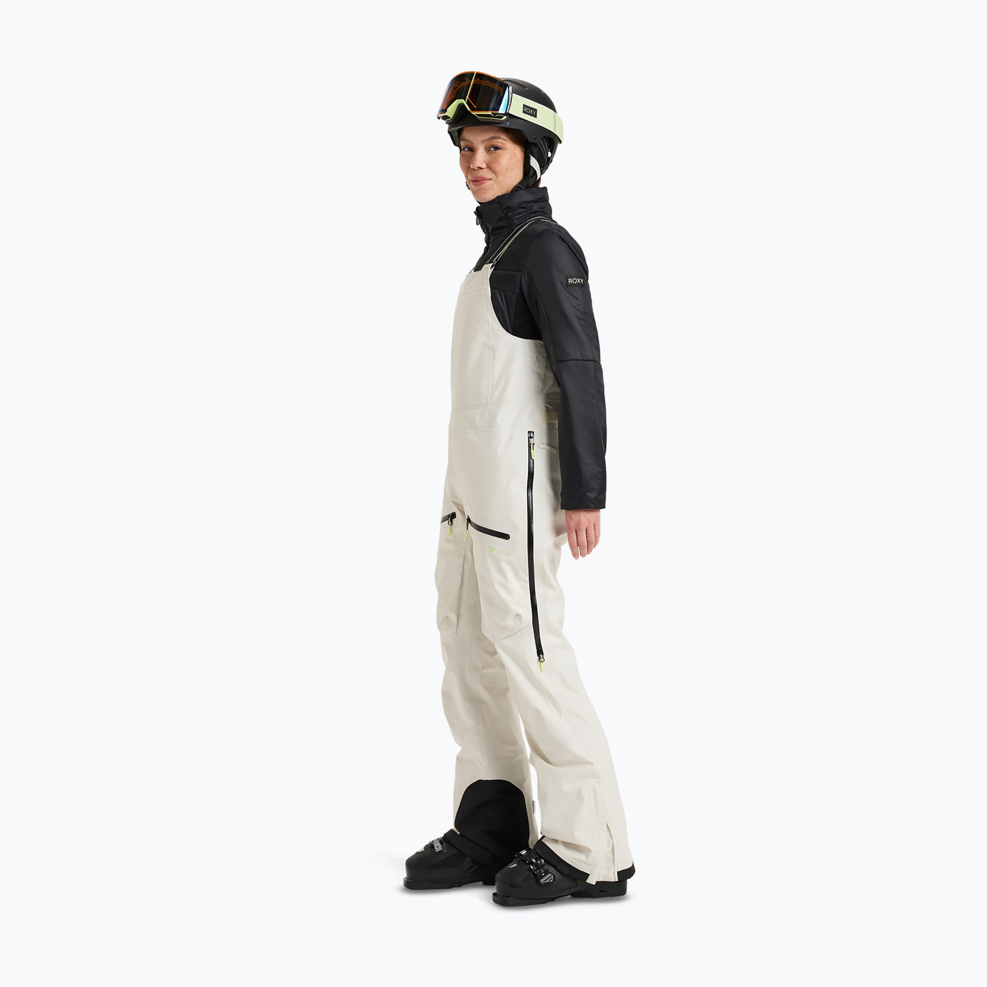 Snowboardhose Damen ROXY Gore-Tex Lunalite 3L Bib buttercream
