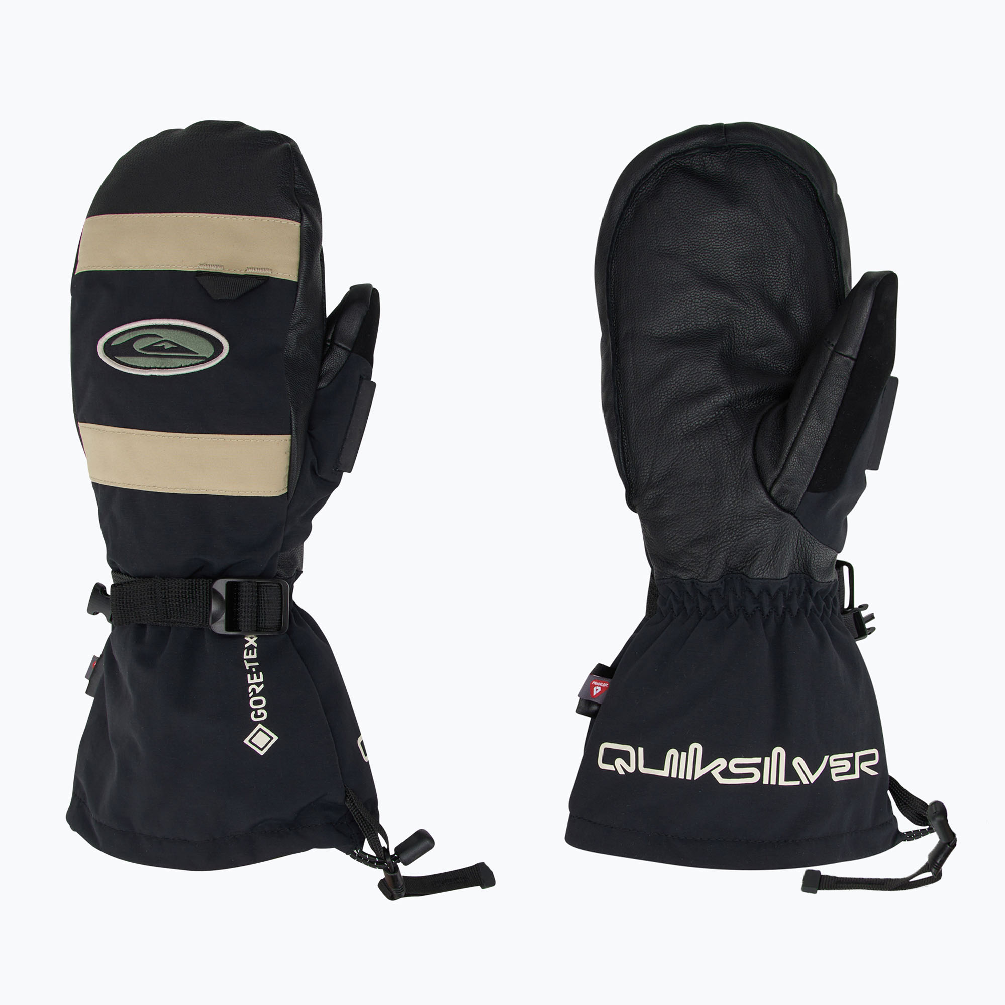 Guanto da snowboard Quiksilver Austen Sweetin Goretex da uomo nero vero (S) (Austen Sweetin Goretex Mitt EQYHN03189-KVJ0)