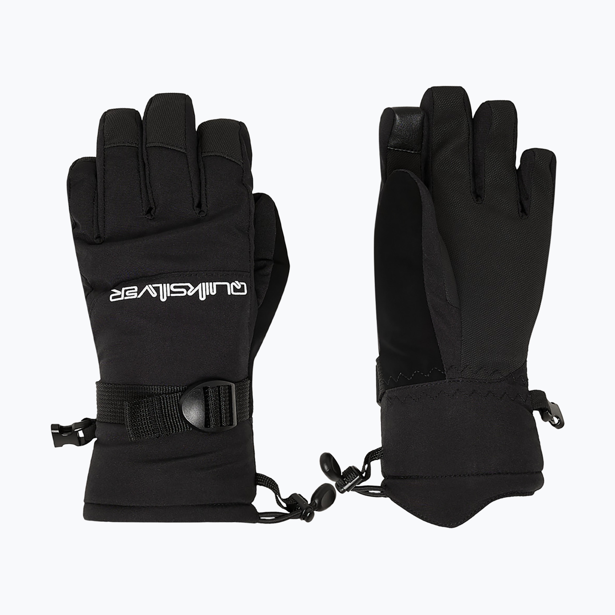Children's snowboard gloves Quiksilver Mission true black (M)