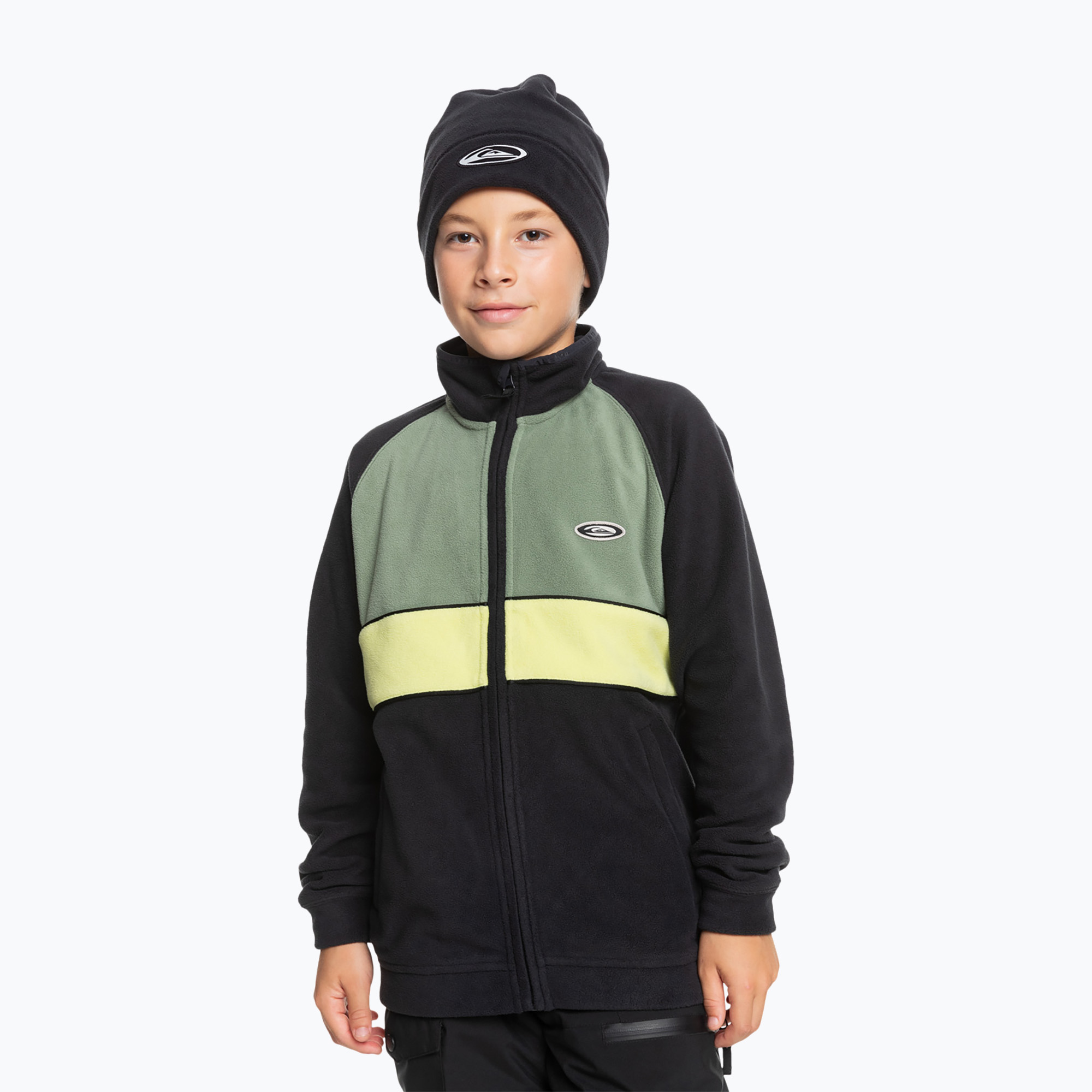 Детски суитшърт за сноуборд Quiksilver Explore Fleece true black