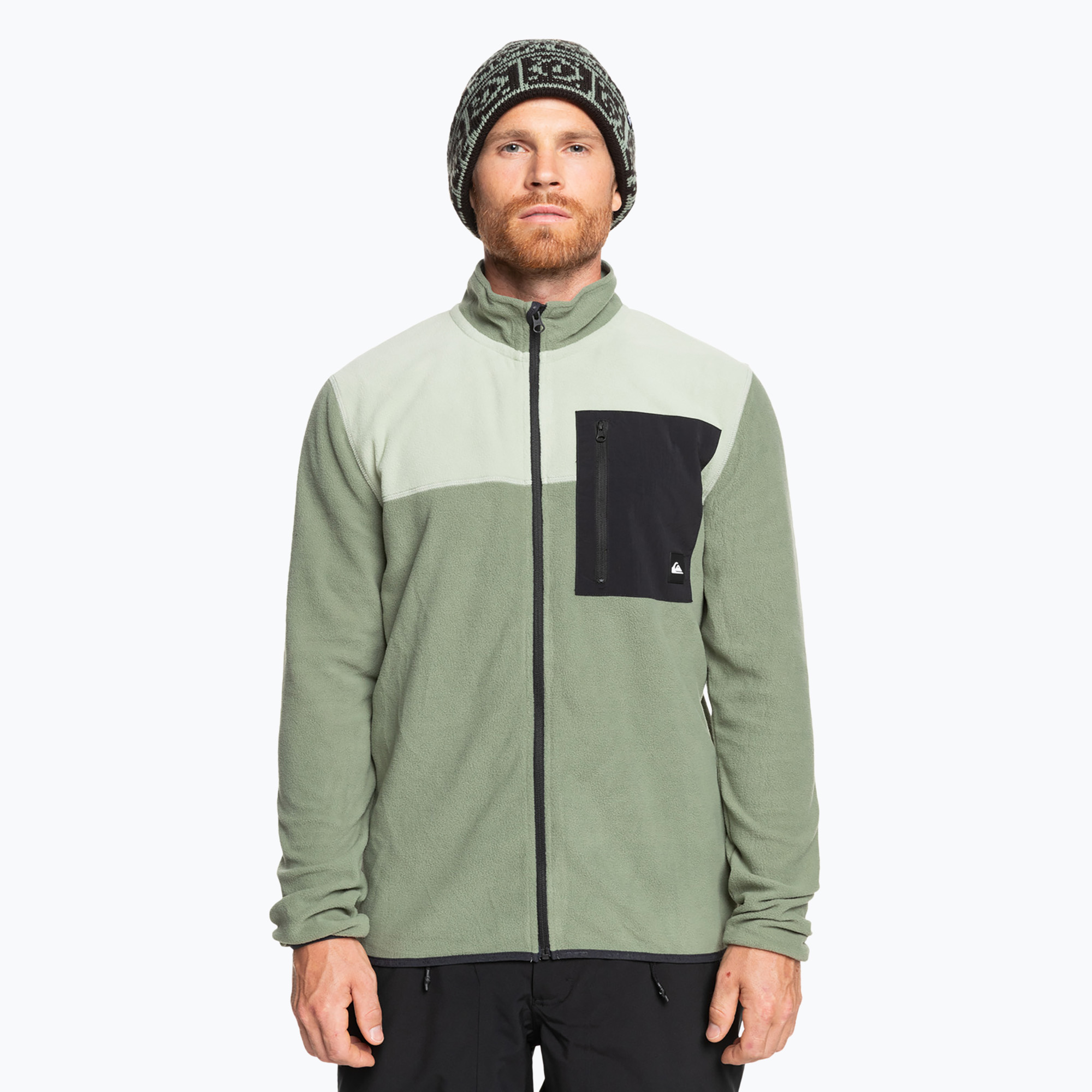 Мъжки суитшърт Quiksilver Aker Full Zip Fleece sea spray
