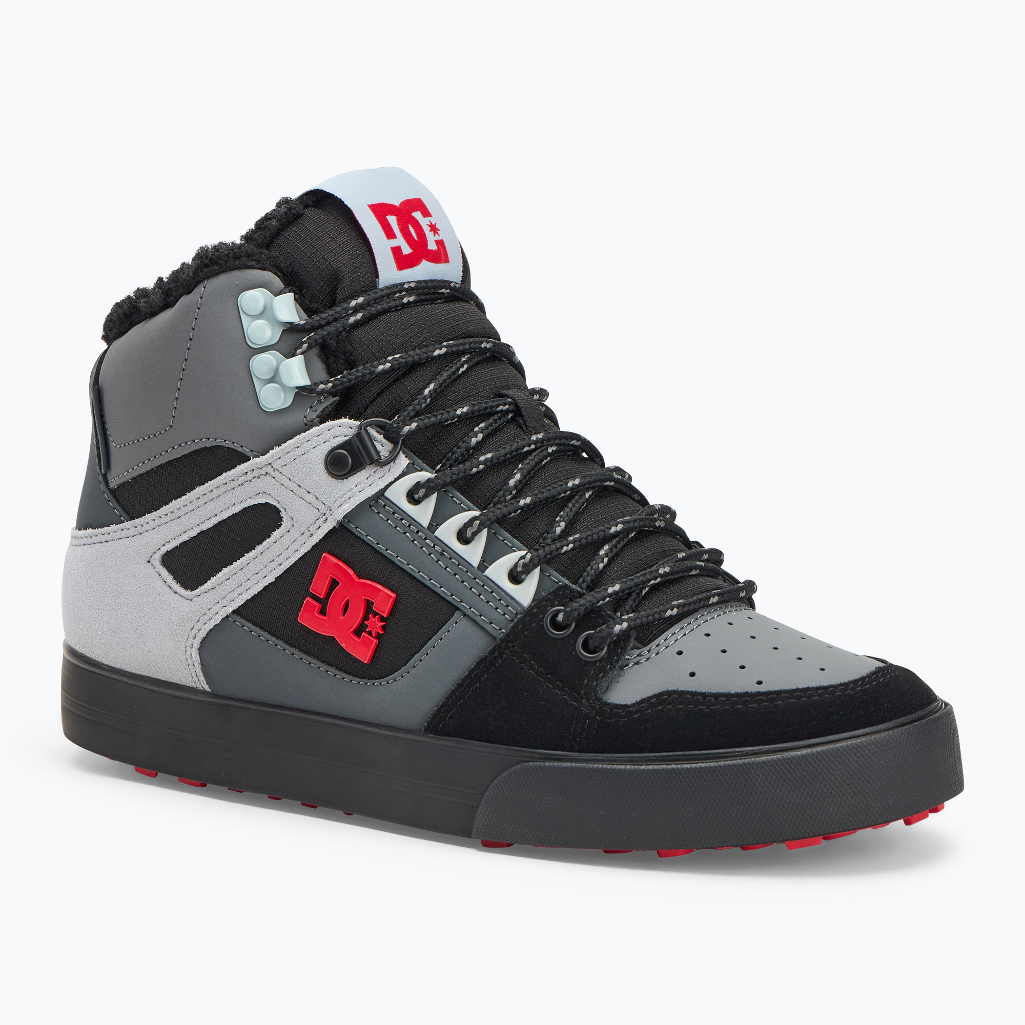 Buty męskie DC Pure High-Top grey/black/red 