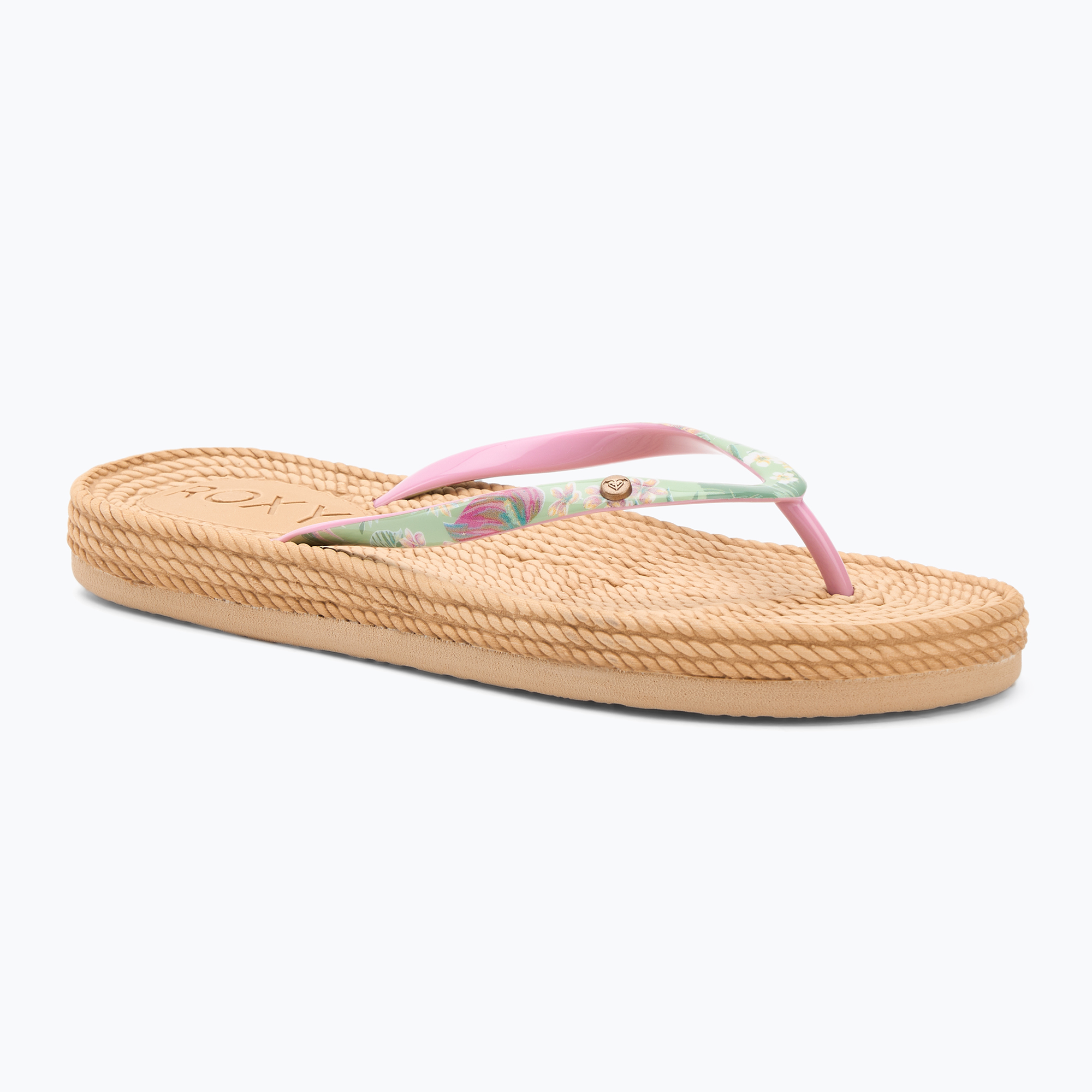 Șlapi pentru femei ROXY South Beach III green/pink (South Beach III ARJL101004)