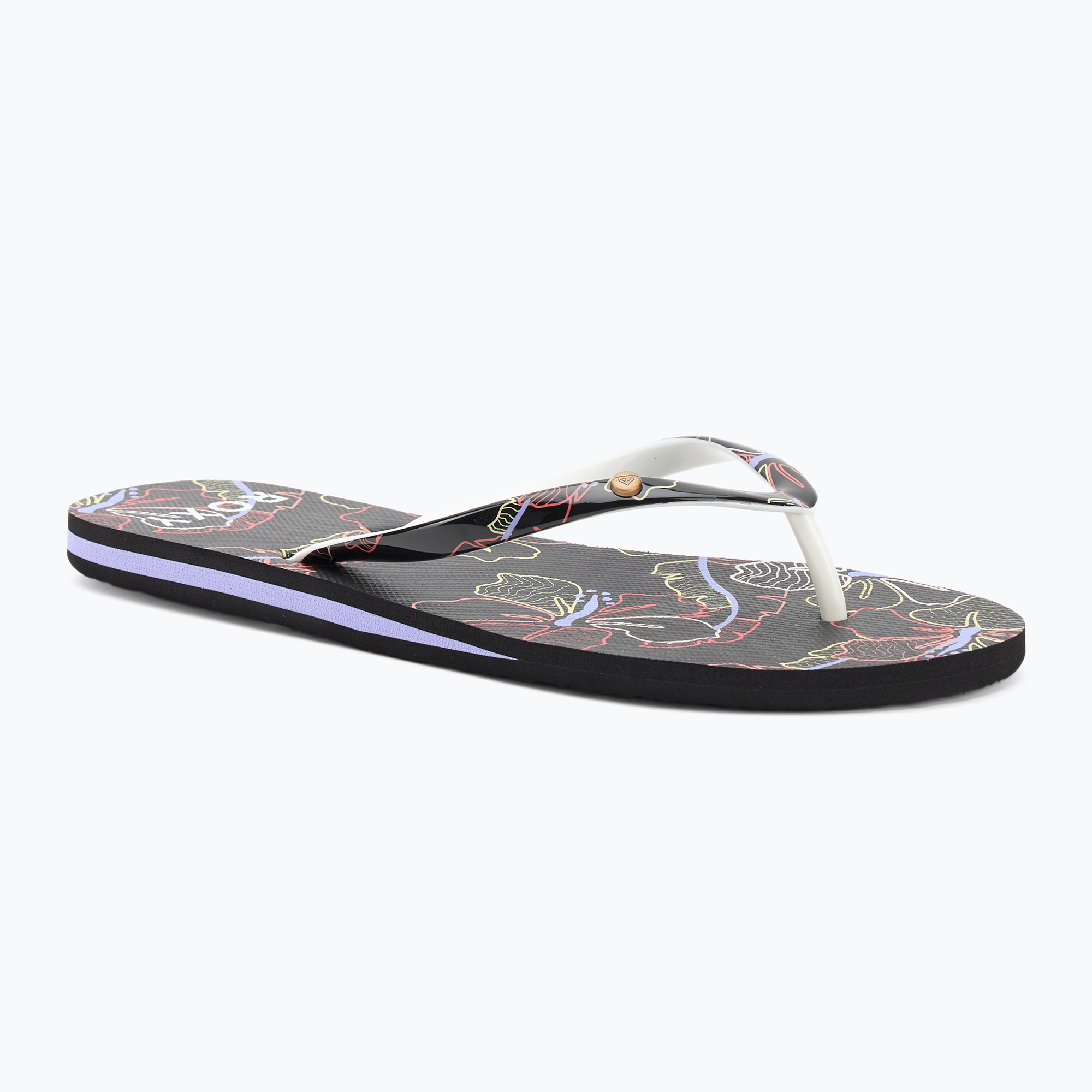 Dámske žabky ROXY Portofino III dc black multi camo (Portofino III ARJL100870-MUB)