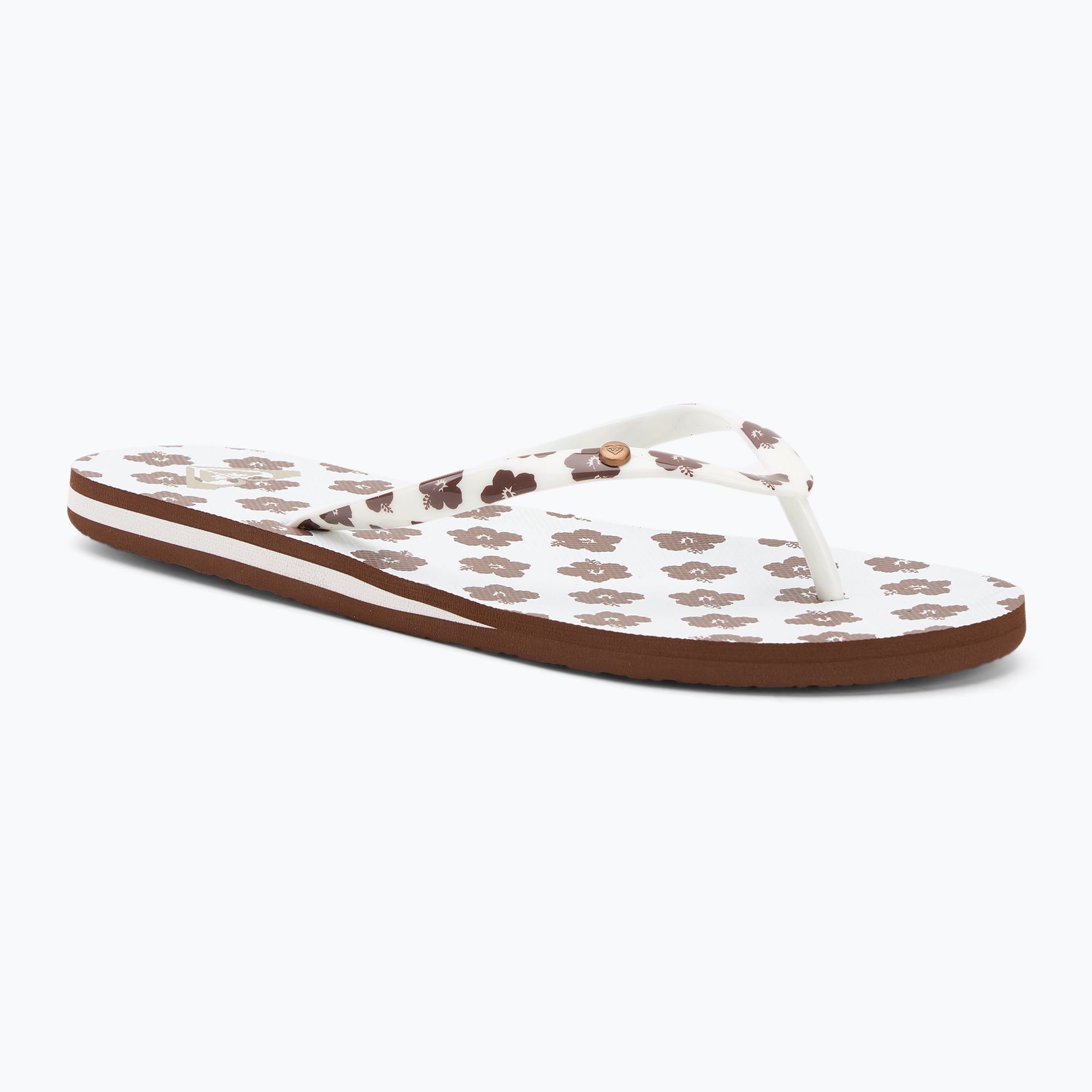 ROXY Portofino III infradito donna dc marrone chiaro/bianco (40 EU) (Portofino III ARJL100870-BW3)