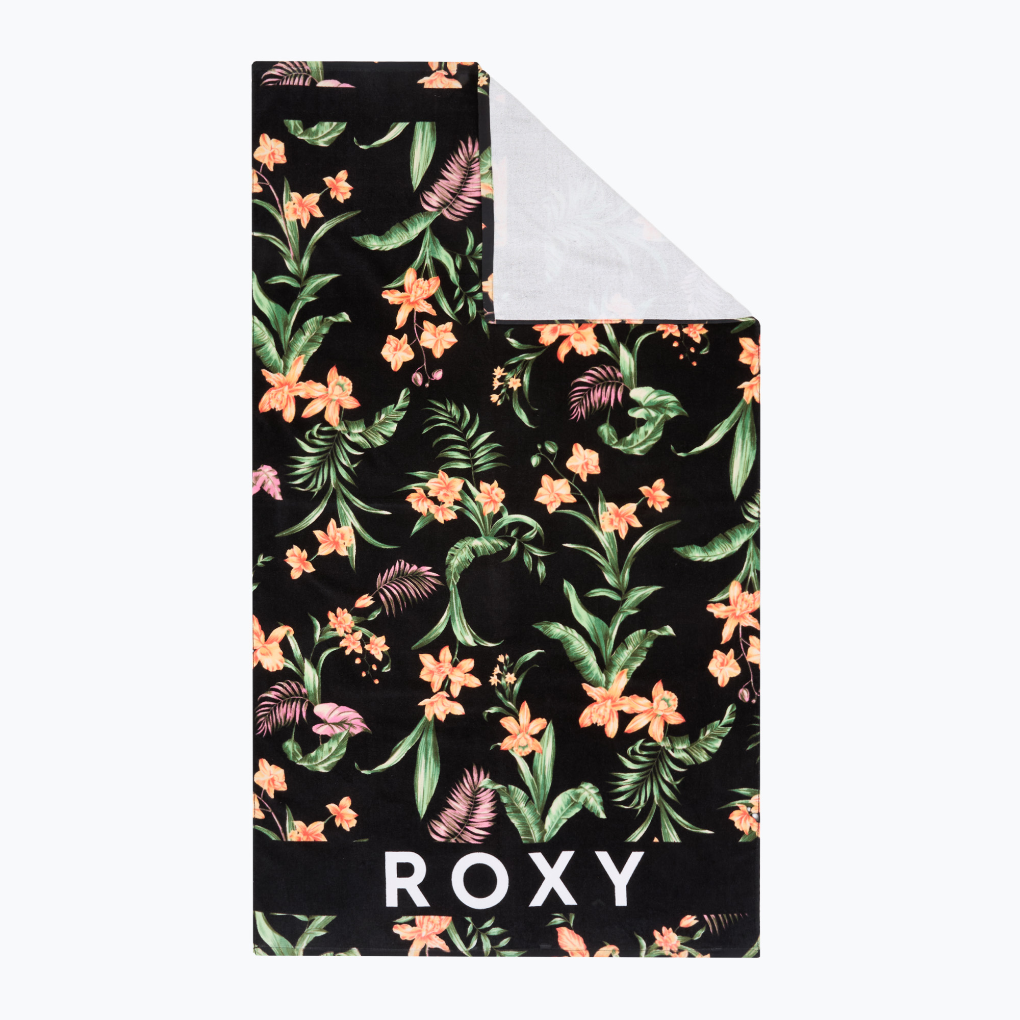 Ręcznik plażowy ROXY Cold Water Printed anthracite island escape 