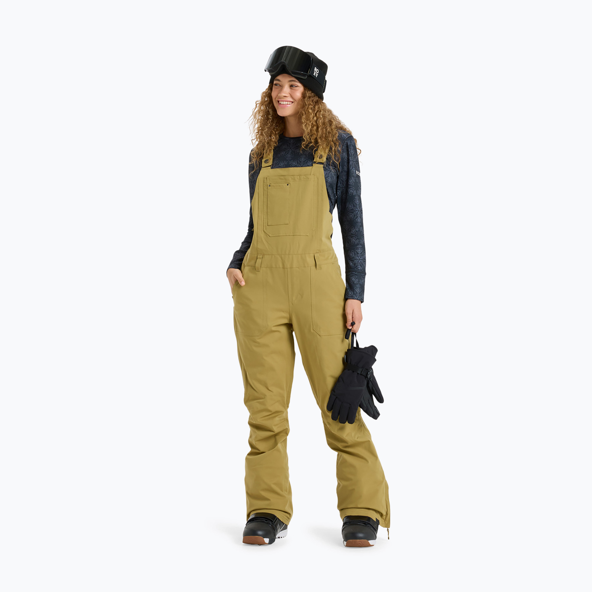 Spodnie snowboardowe damskie ROXY Rideout Bib fennel seed | WYSYŁKA W 24H | 30 DNI NA ZWROT
