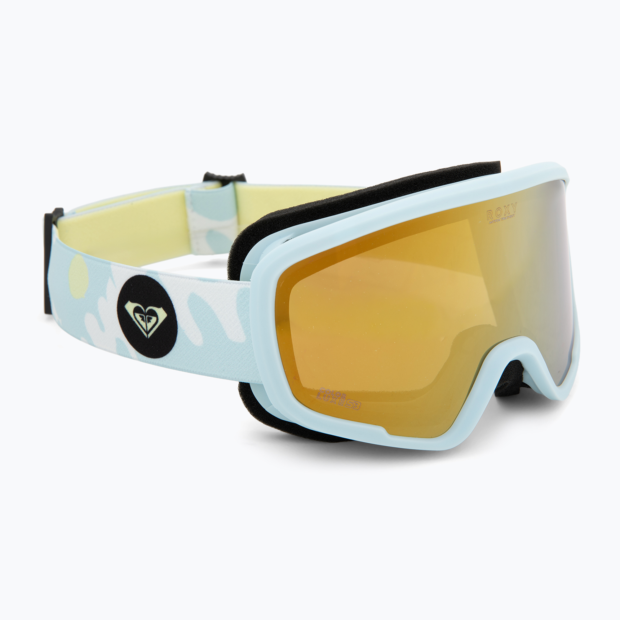 Детска маска за сноуборд ROXY Missy big flowers/clux ml light blue