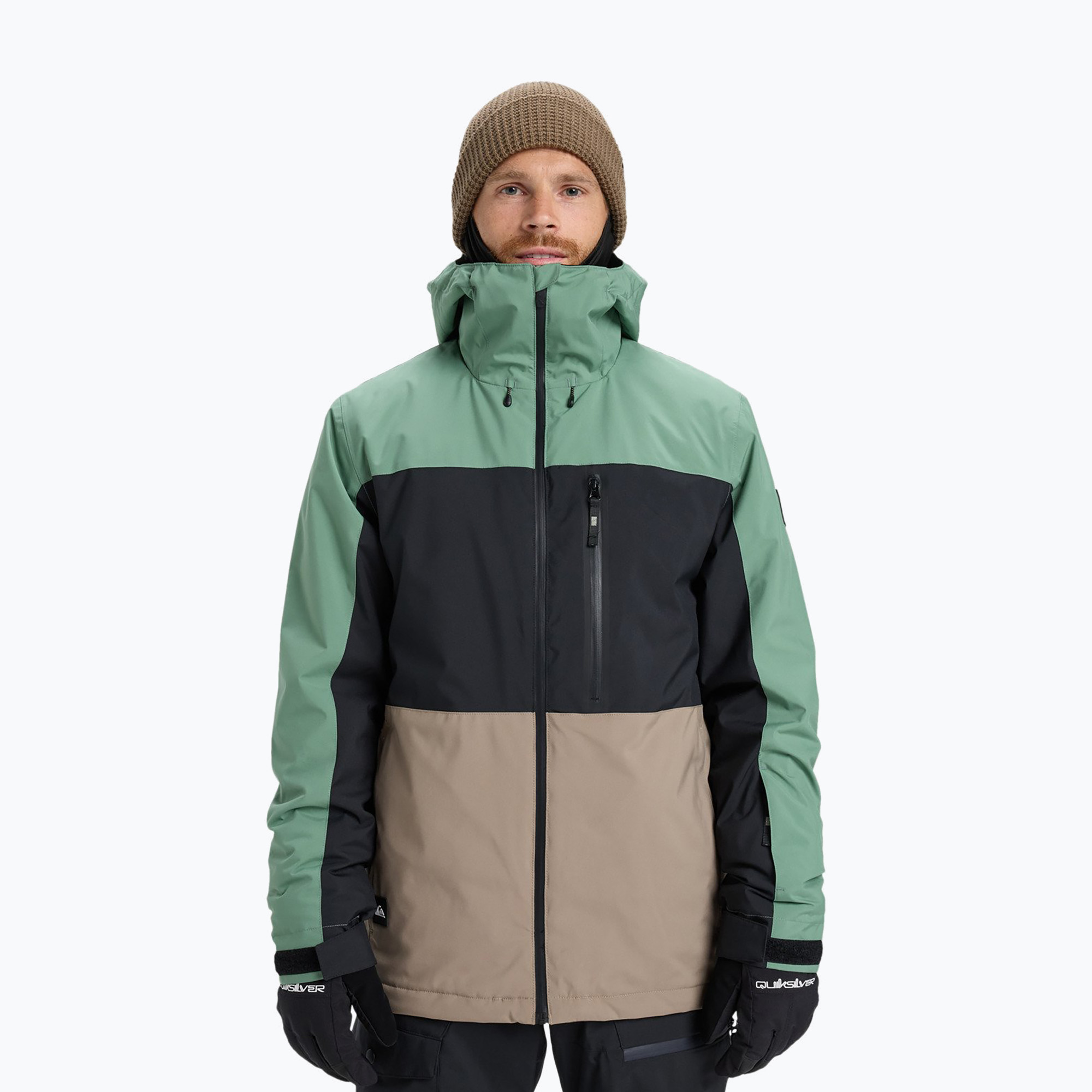 Мъжко яке за сноуборд Quiksilver Sycamore Block 20K dark ivy