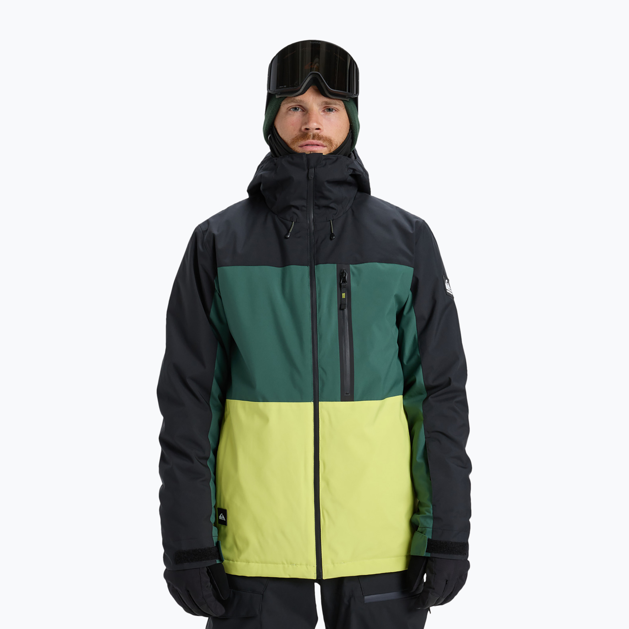 Мъжко яке за сноуборд Quiksilver Sycamore Block 20K dark ivy