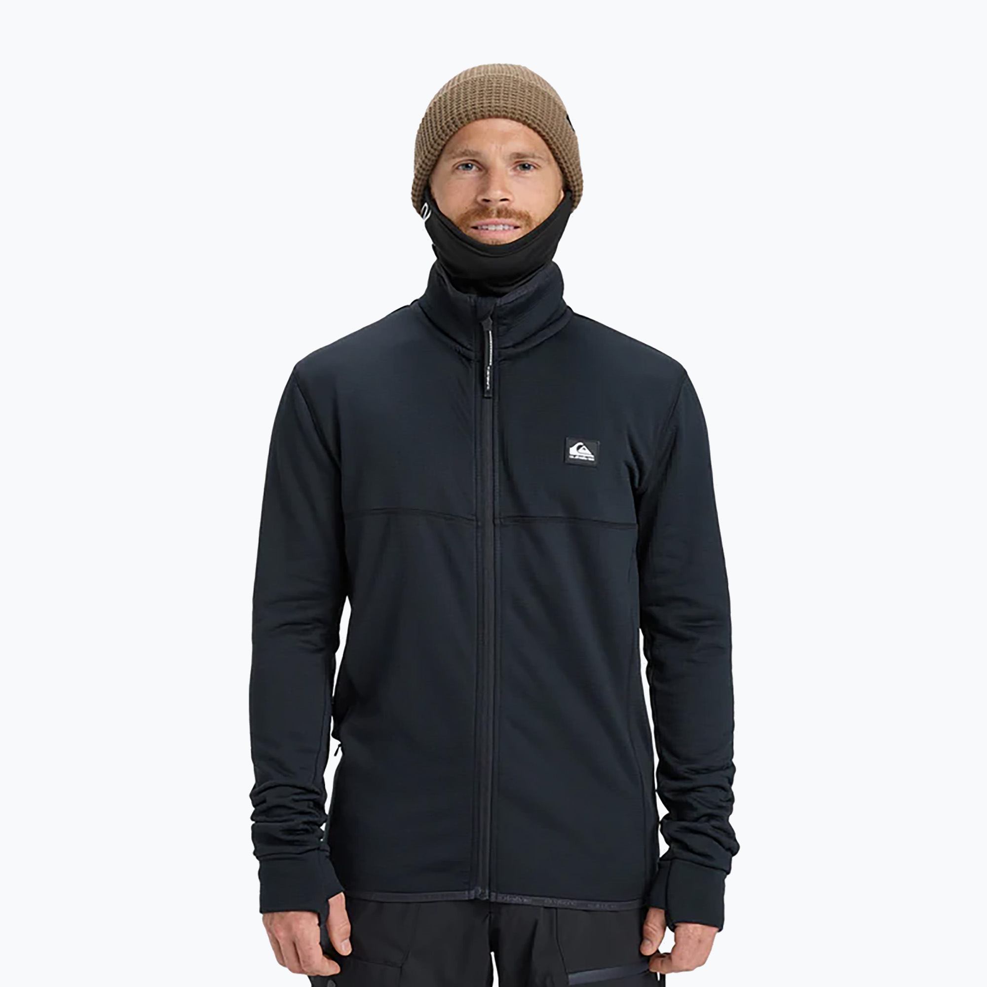 Мъжки суитшърт за сноуборд Quiksilver Steep Point Full Zip Fleece true black