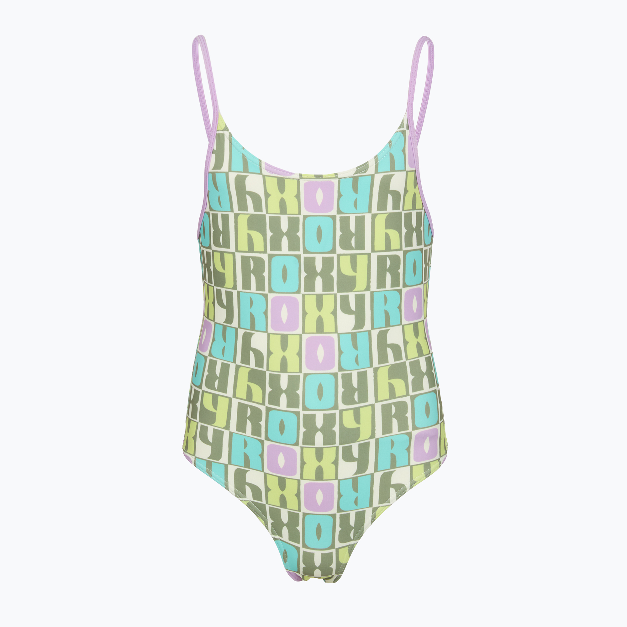 Costum de baie întreg pentru copii ROXY Letter Up oil green letter up