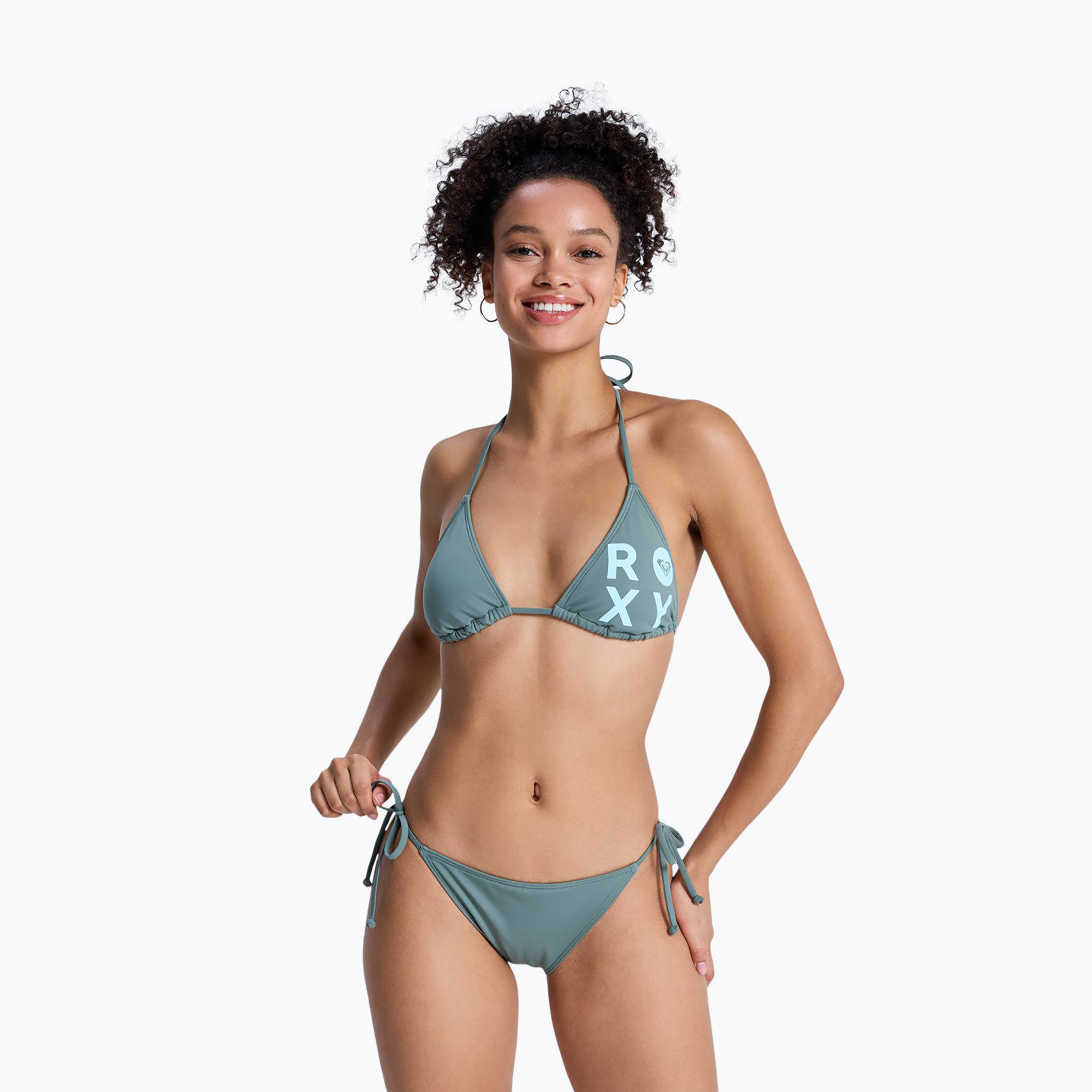 Dámske dvojdielne plavky ROXY Solid Essentials Tiki Tri agave green (Solid Essentials Tiki Tri ERJX203595)
