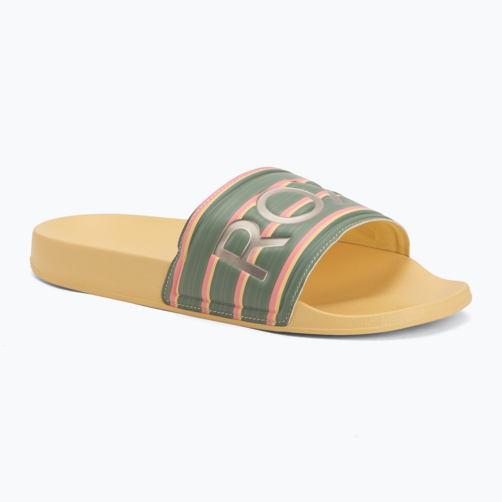 Klapki damskie ROXY Slippy II Printed gold haze 