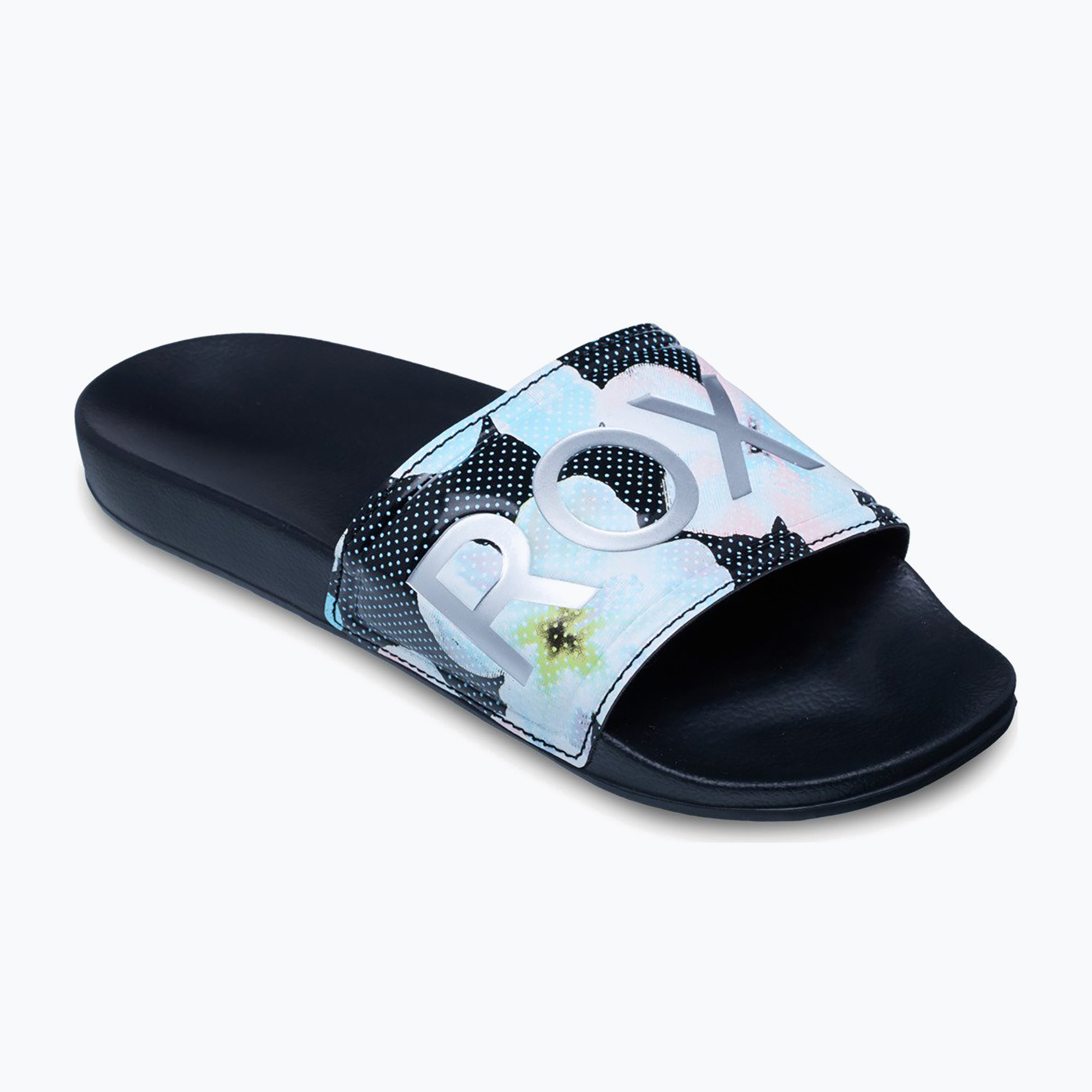 Klapki damskie ROXY Slippy II Printed black multi 1 