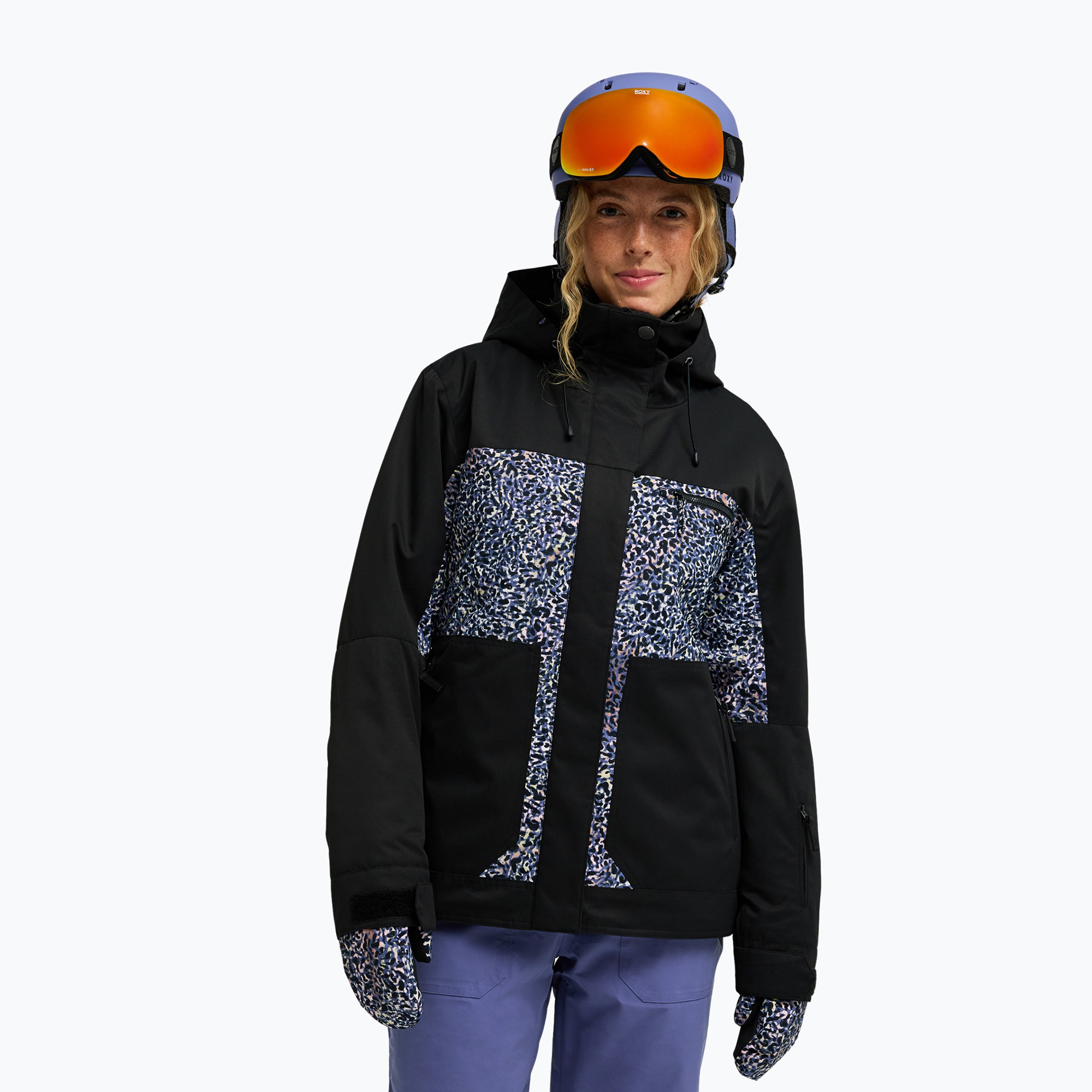 Geacă de snowboard pentru femei ROXY Brylee twilight purple wildin out