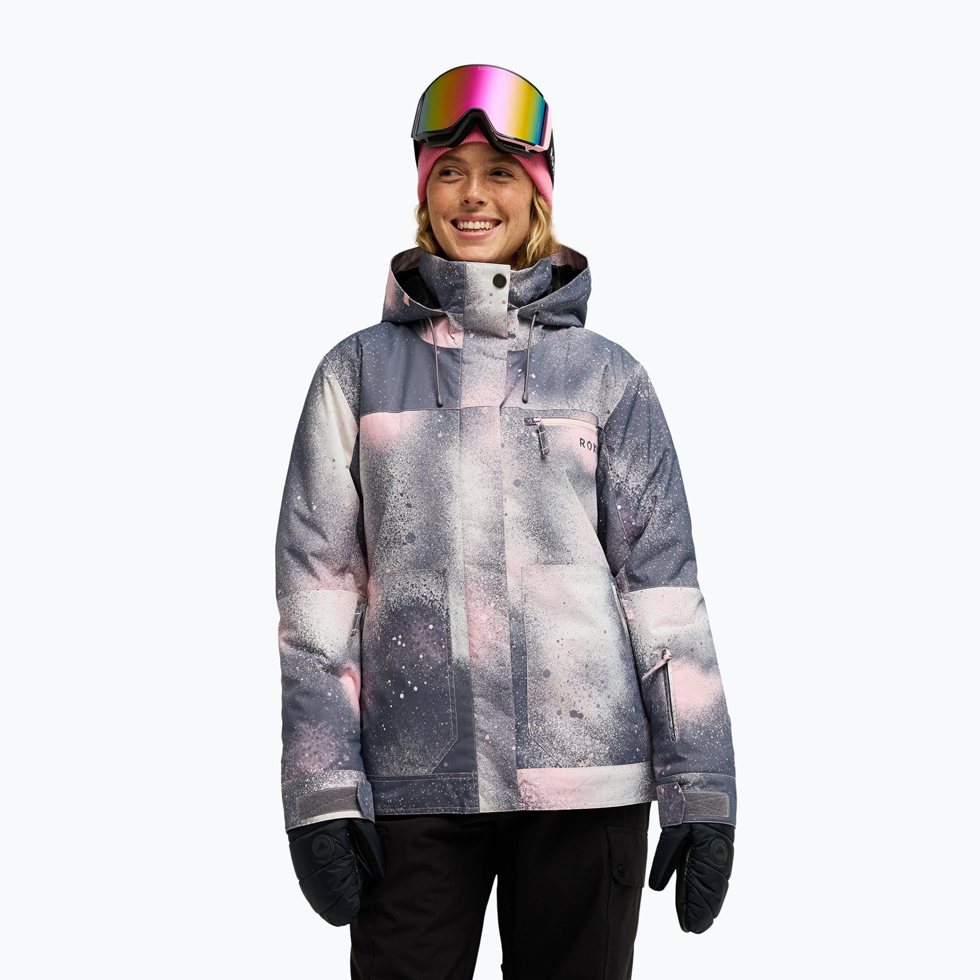Geacă de snowboard pentru femei ROXY Brylee shark frostbite