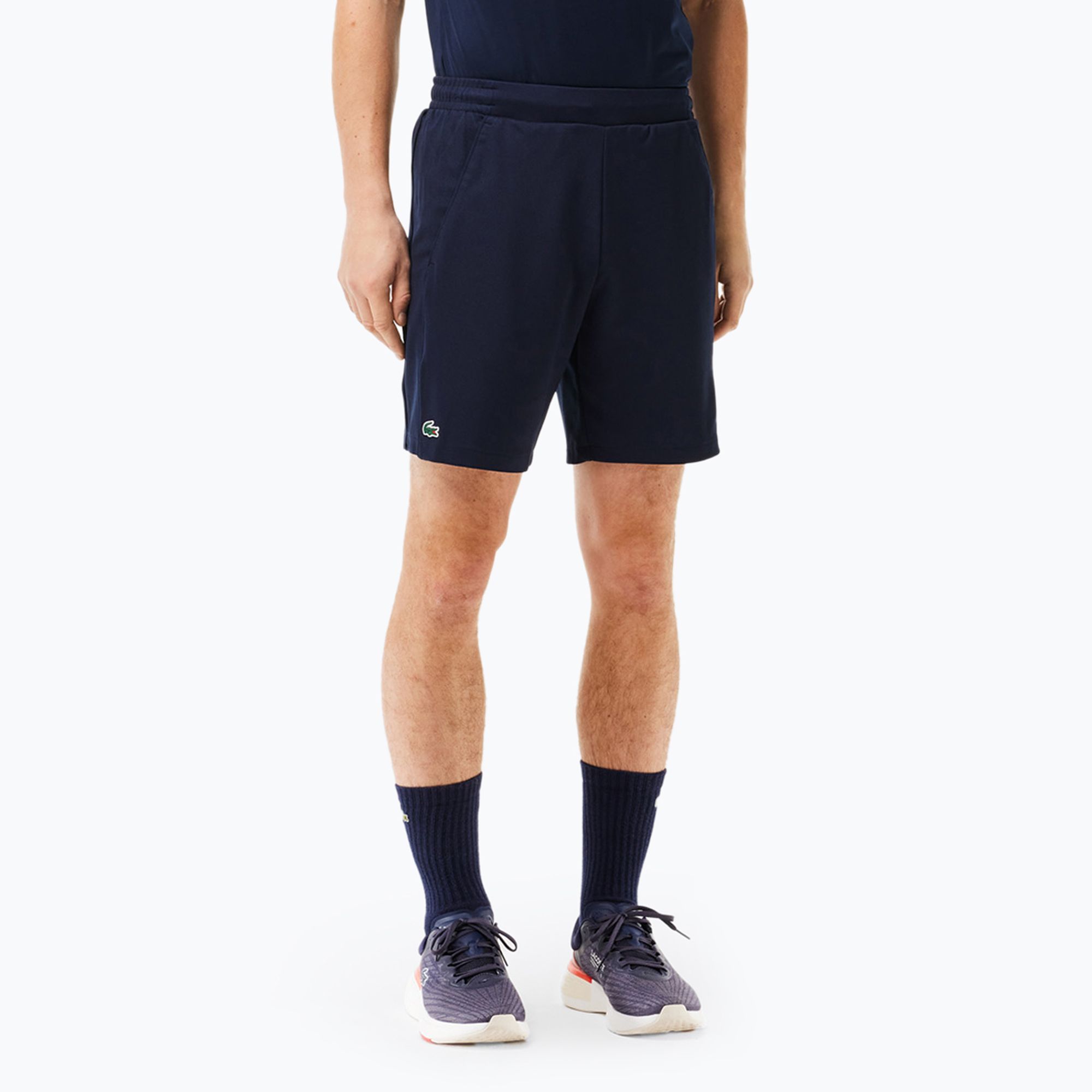 Pantaloncini da tennis Lacoste da uomo GH1089 5FS blu navy (S) (GH1089 5FS)