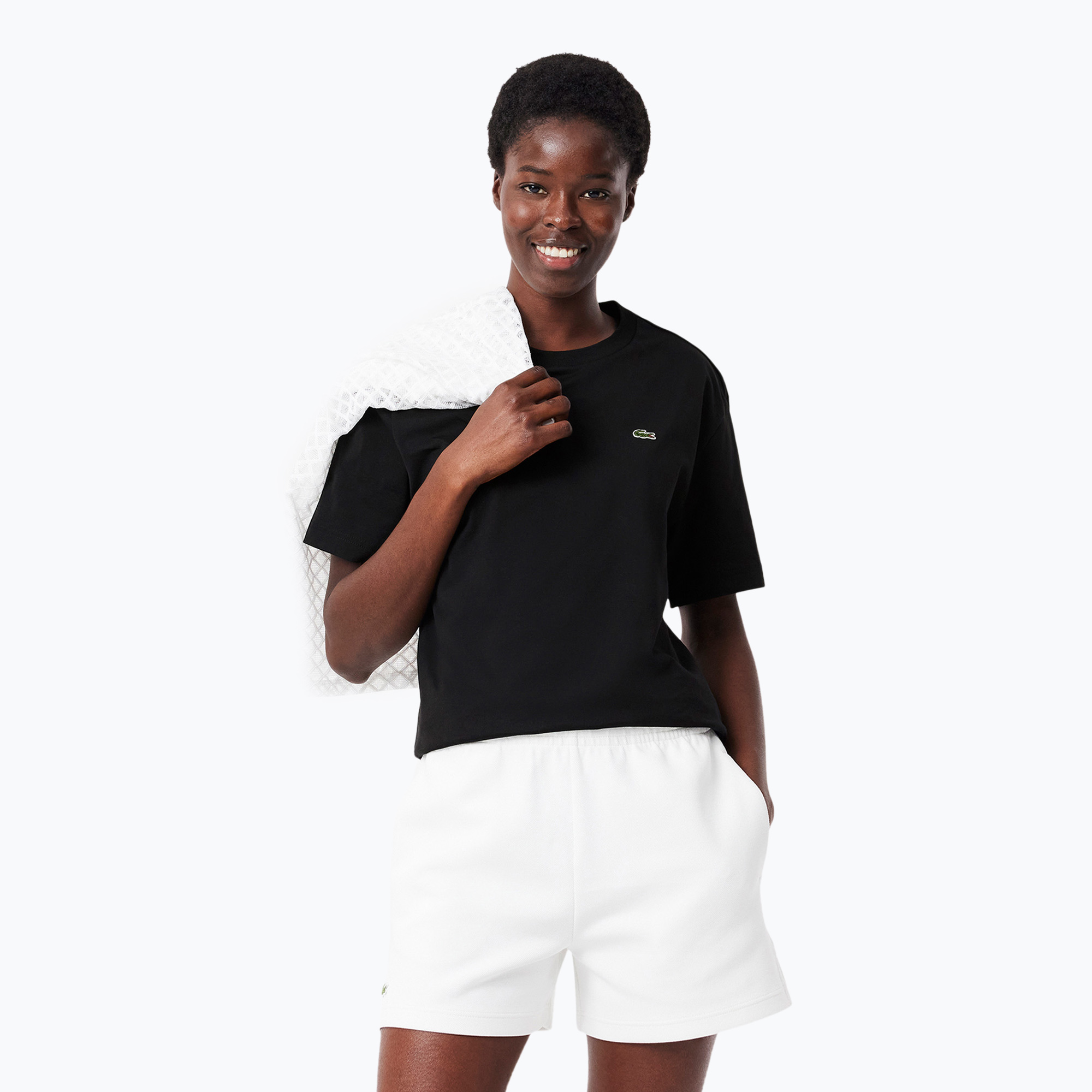 Koszulka damska Lacoste TF7215 black 