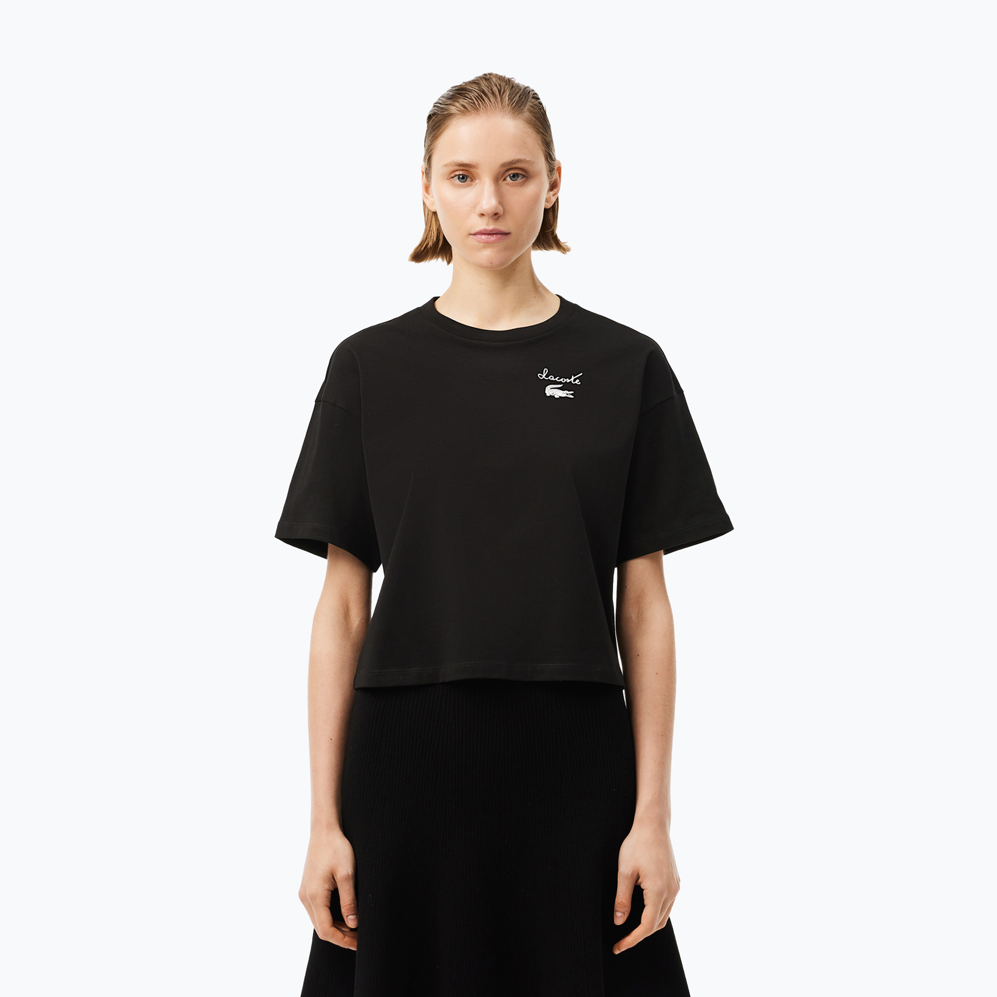 Dámske tričko Lacoste TF2523 black (TF2523)