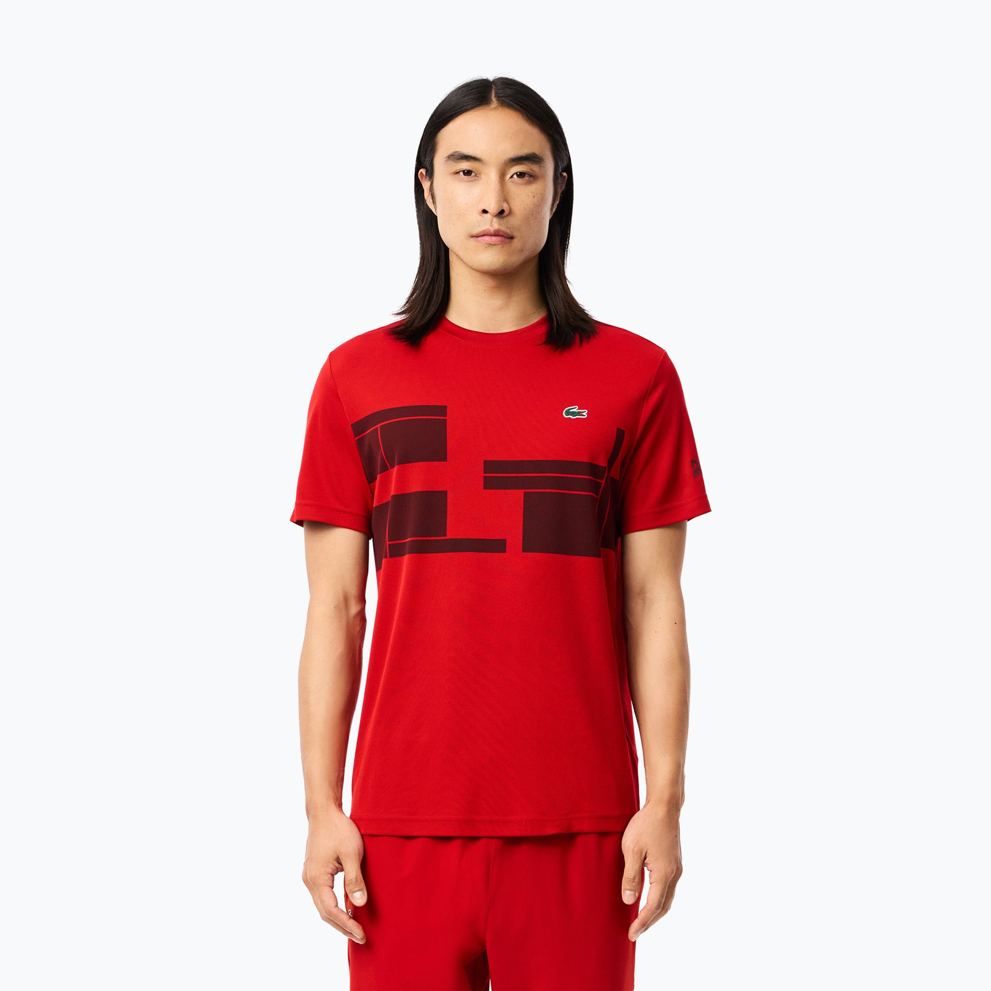 T-shirt Lacoste uomo TH2525 opera / expresso (S) (TH2525)