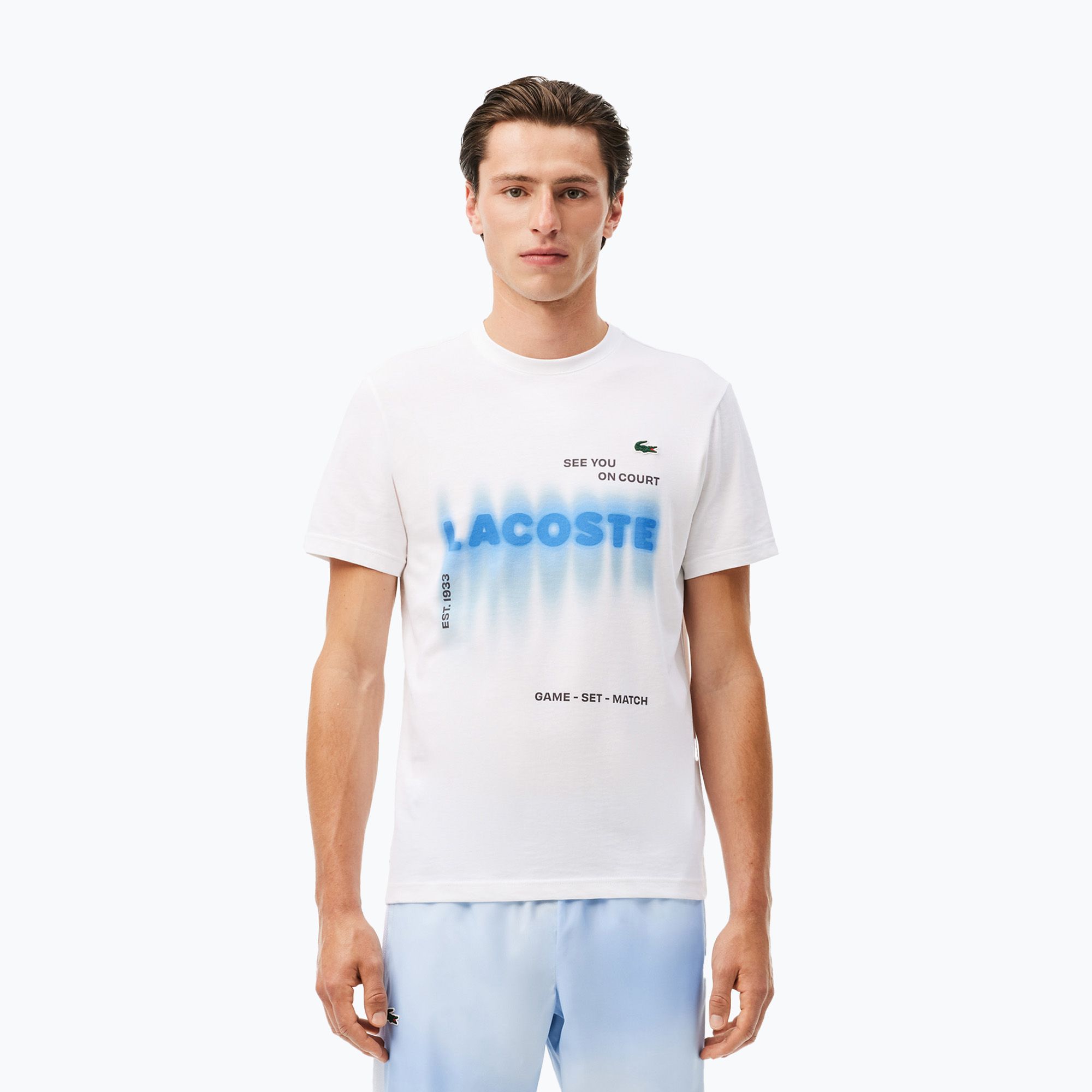 Pánske tričko Lacoste TH2617 white (TH2617)