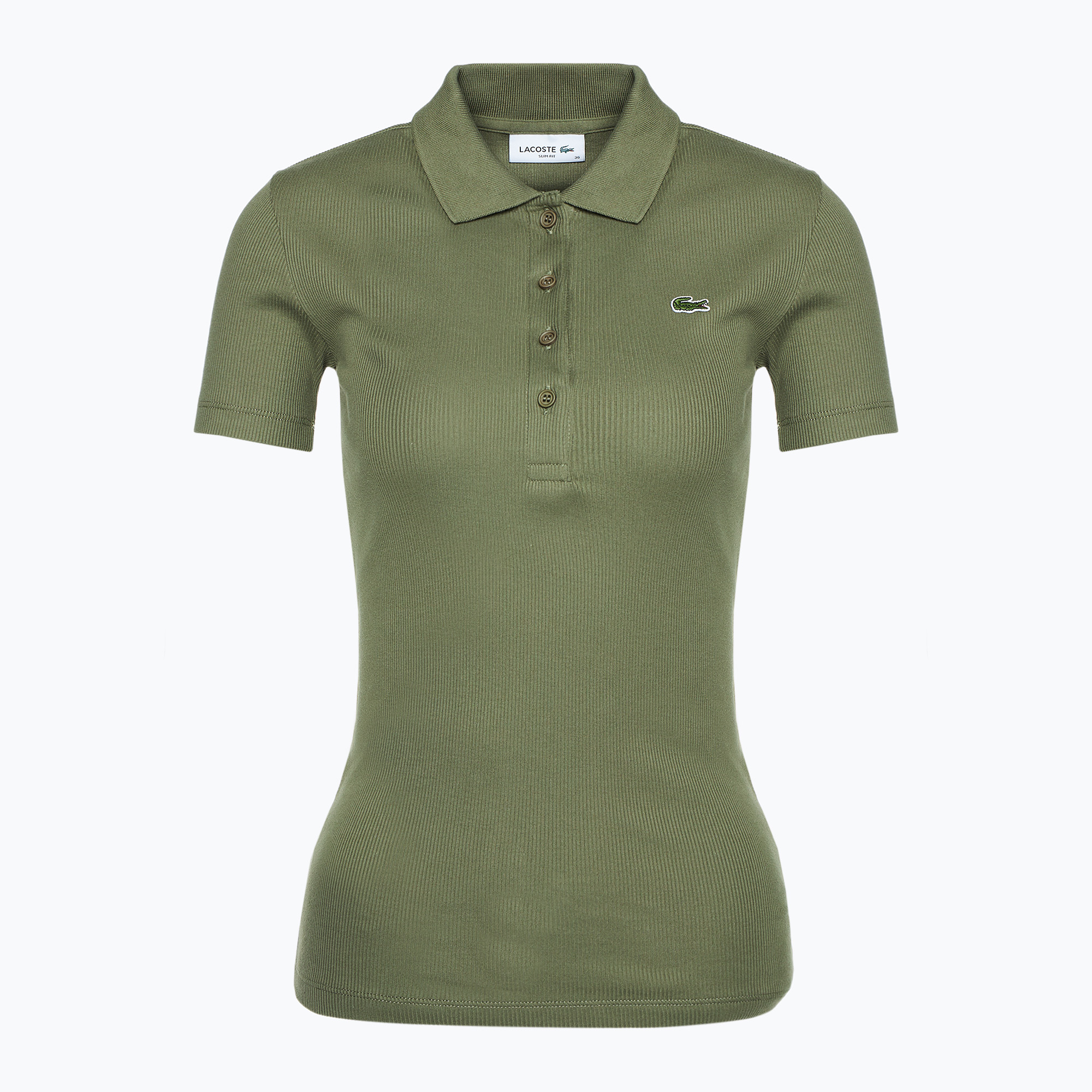 Dámske polo tričko Lacoste DF5377 khaki (DF5377)