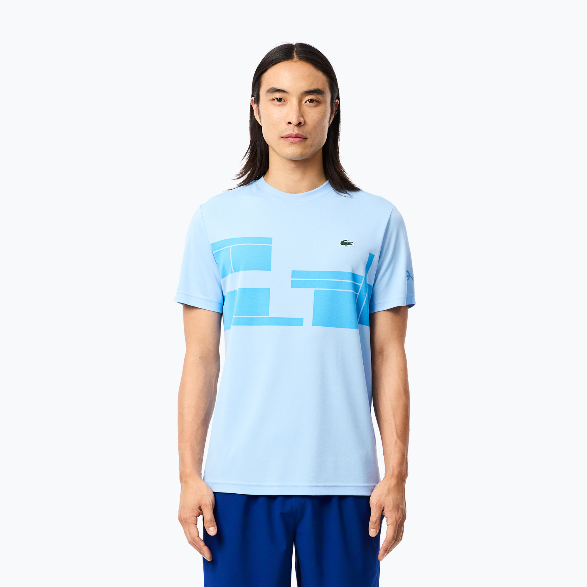 T-shirt Lacoste uomo TH2525 panoramica / blu argentino (XL) (TH2525)