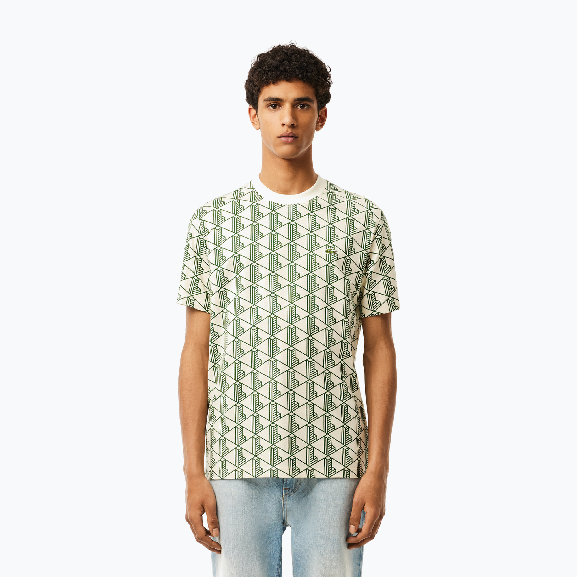 Мъжка тениска Lacoste TH2831 lapland/green