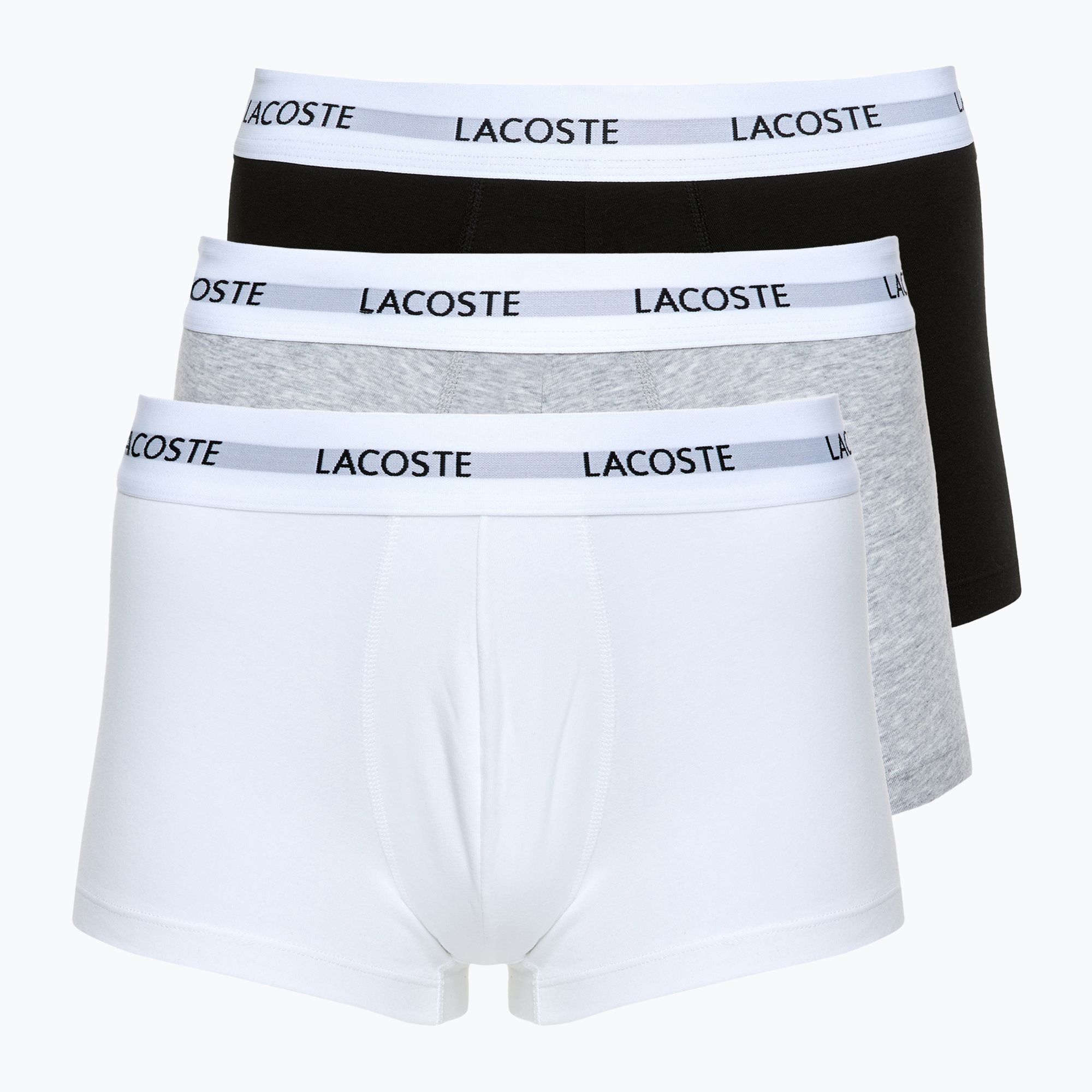 Bokserki męskie Lacoste 5H5150 3 pary black/white/silver chine 
