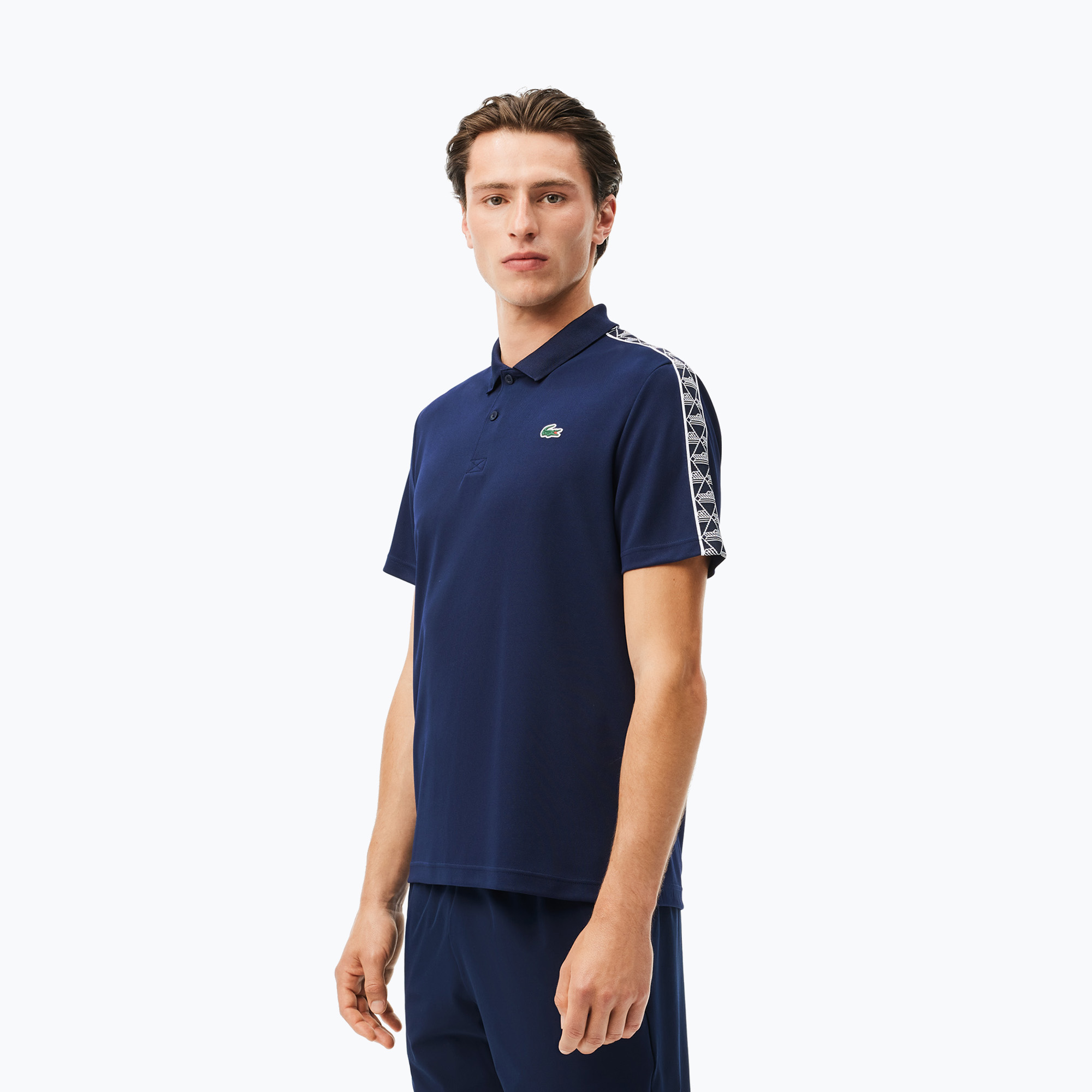 Koszulka polo męska Lacoste DH2557 navy blue 