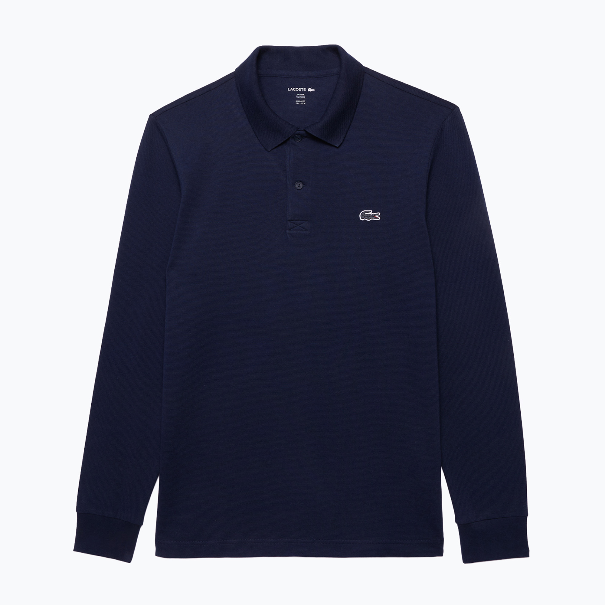 Мъжка поло блуза с дълъг ръкав  Lacoste DH5523 navy blue