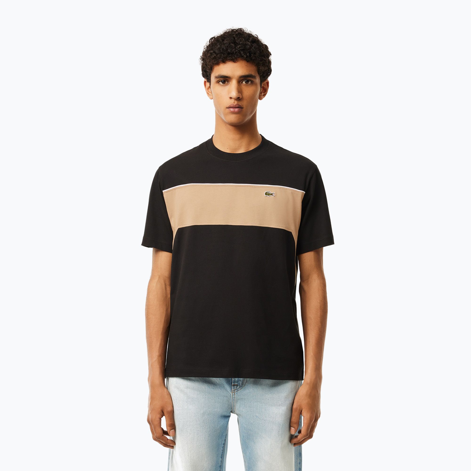 Lacoste pánske tričko TH2853 black/viennese (TH2853)