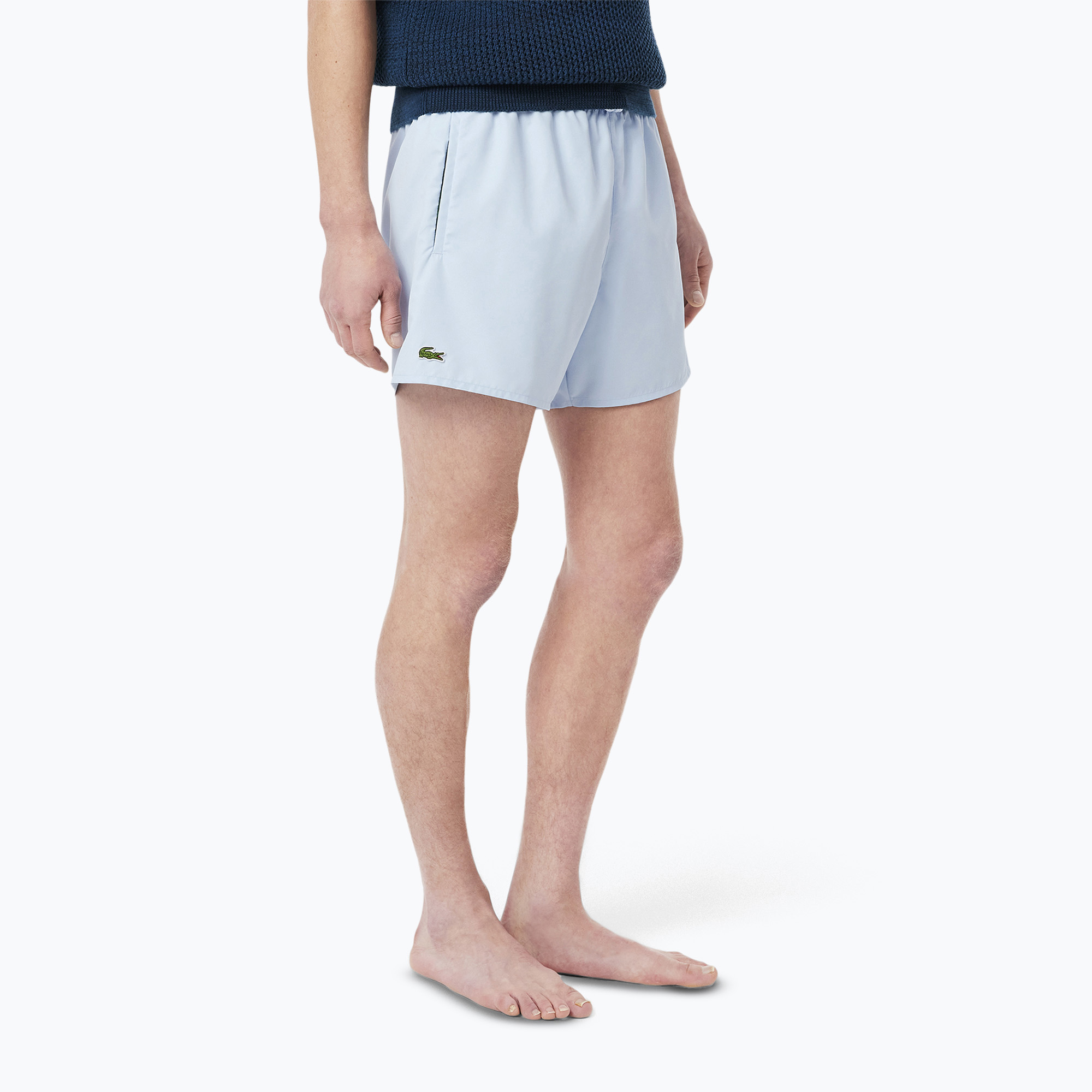 Мъжки къси панталони за плуване Lacoste MH6270 rill/green