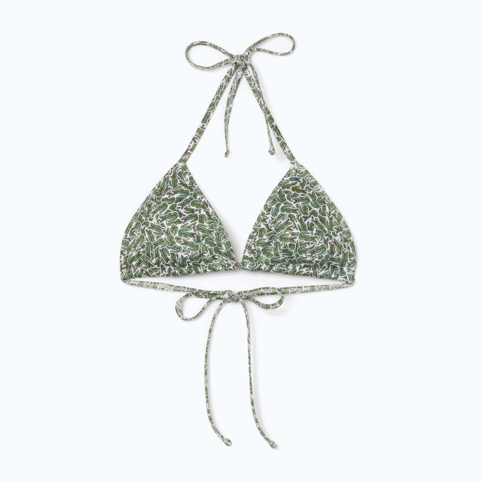 Горна част на бански Lacoste MF9588 зелена/мукава