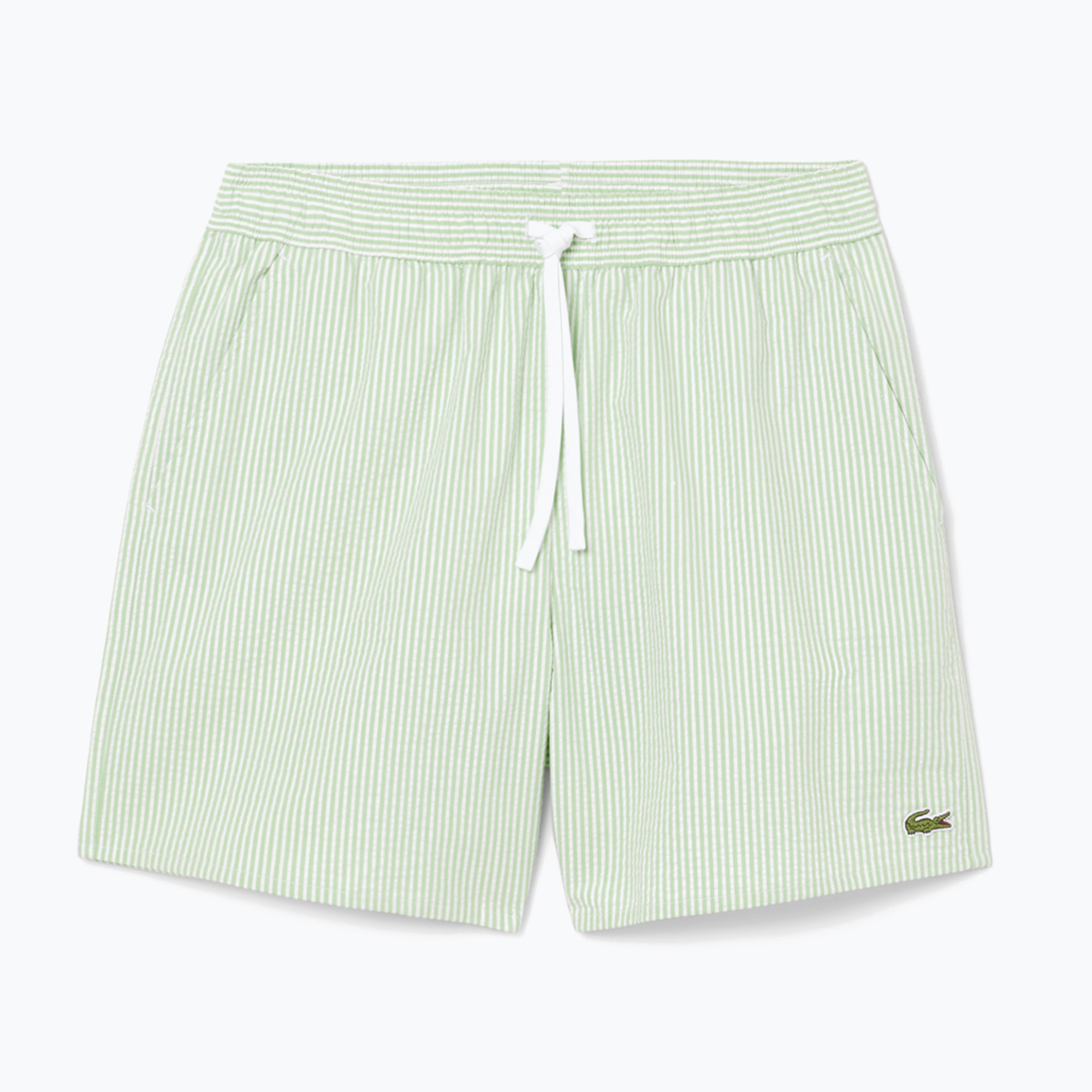 Pánske plavecké šortky Lacoste MH9089 white/liamone