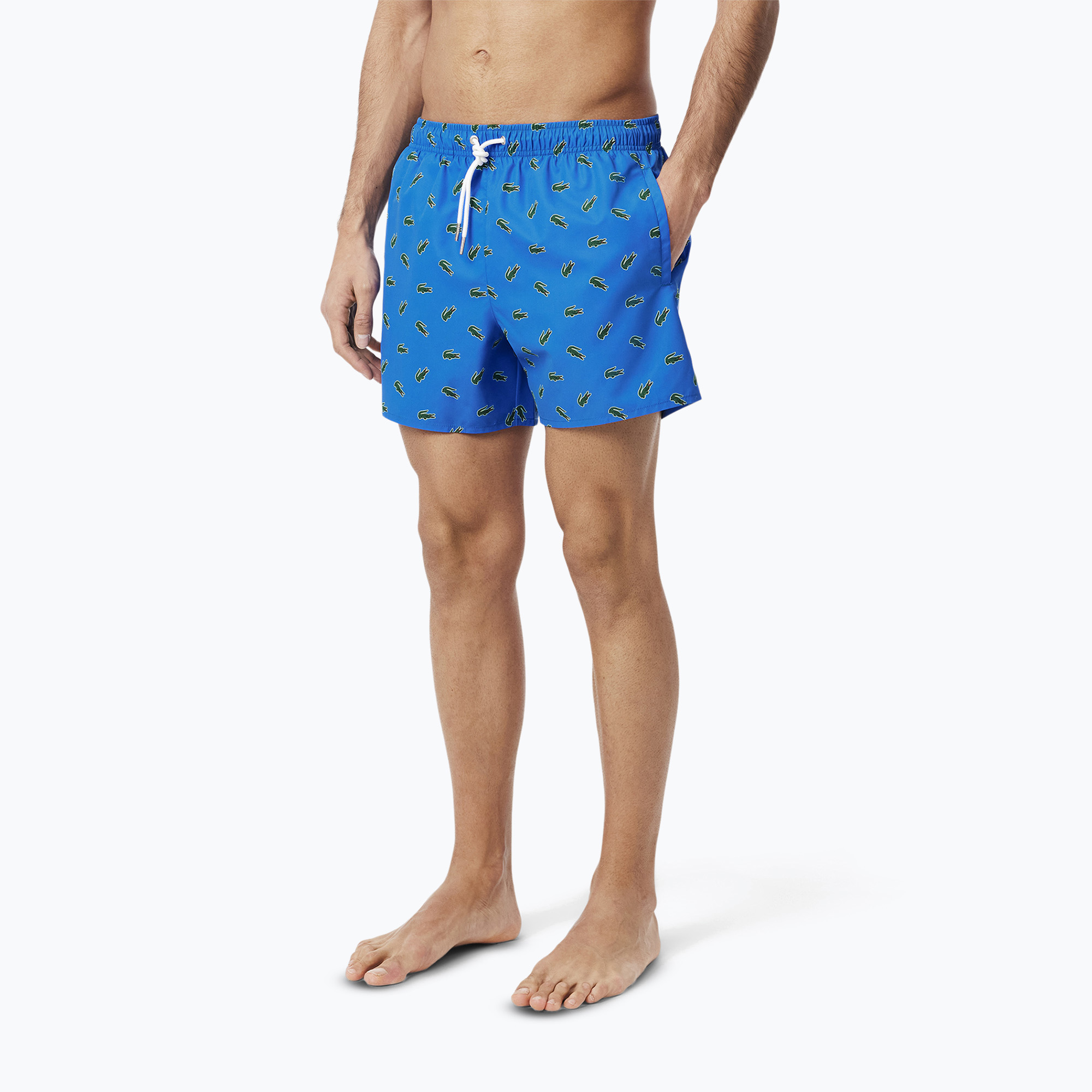 Szorty kąpielowe męskie Lacoste MH7188 gipsy blue/multico 