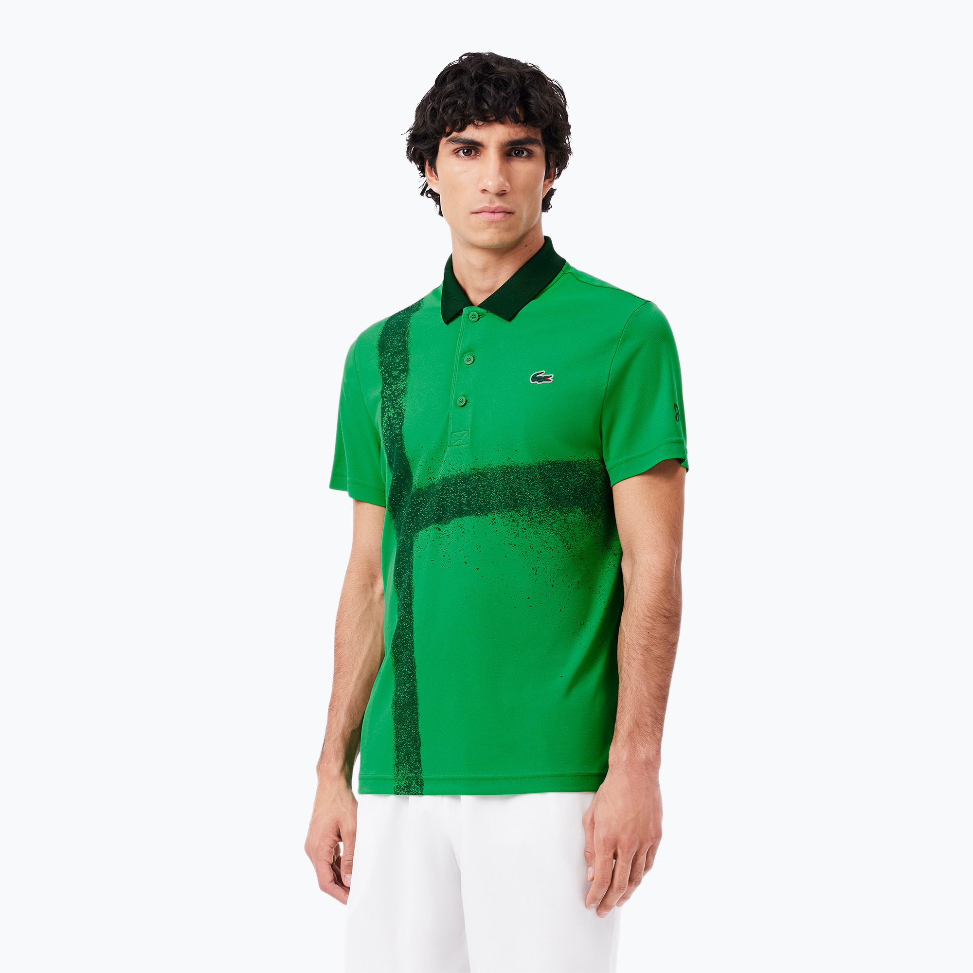 Koszulka tenisowa męska Lacoste Polo DH8971 calathea 