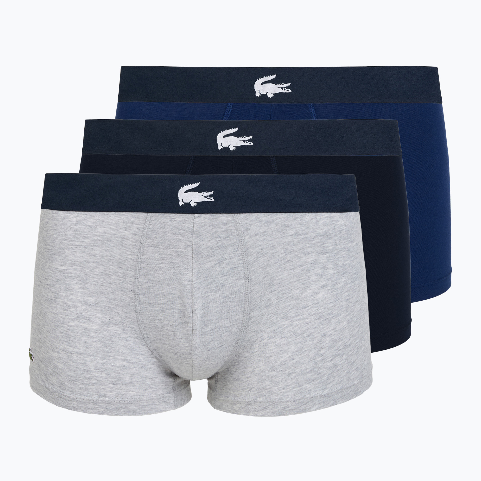 Bokserki męskie Lacoste 5H1291 3 pary navy blue/silver chine/white | WYSYŁKA W 24H | 30 DNI NA ZWROT