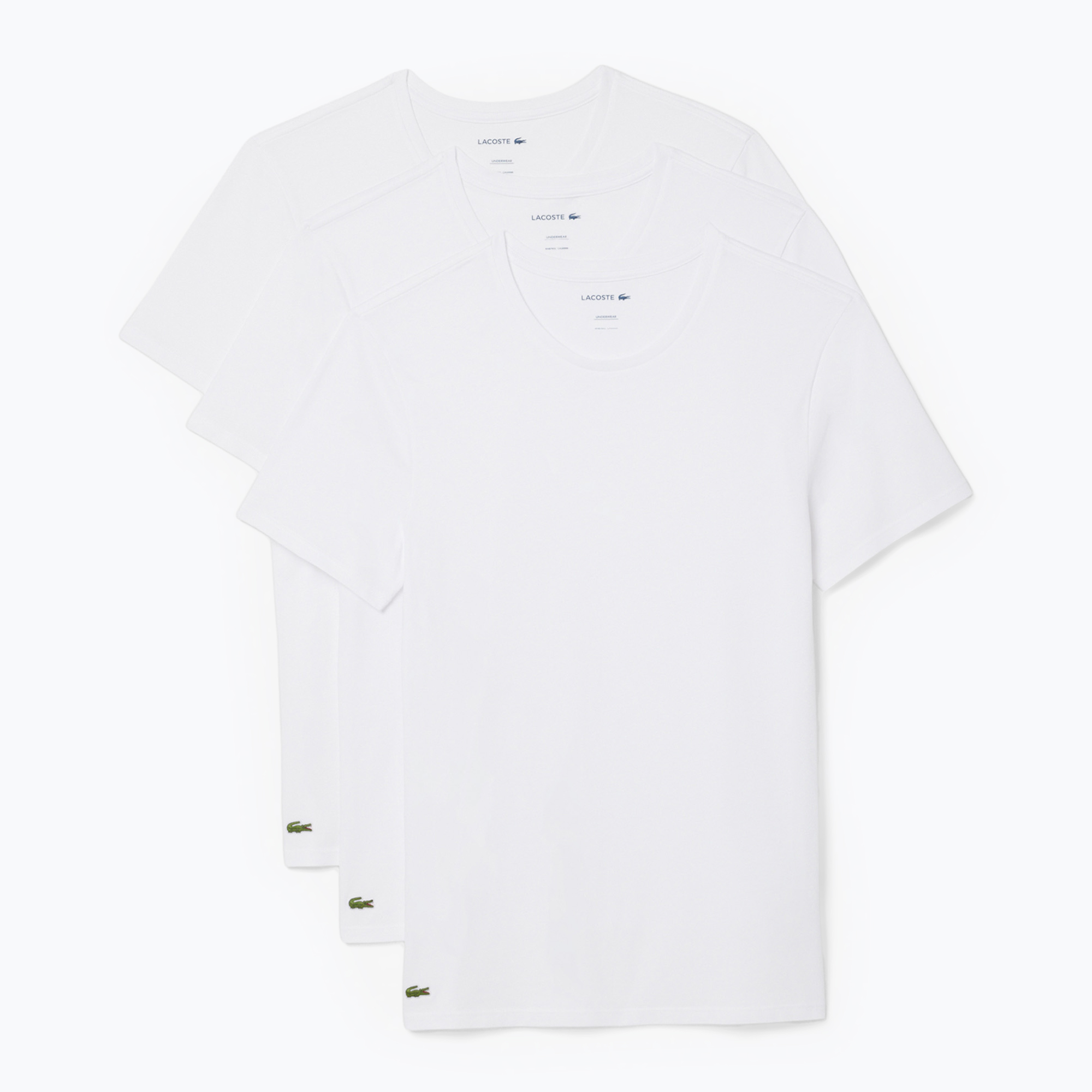 Koszulka męska Lacoste TH9007 3-pak white 
