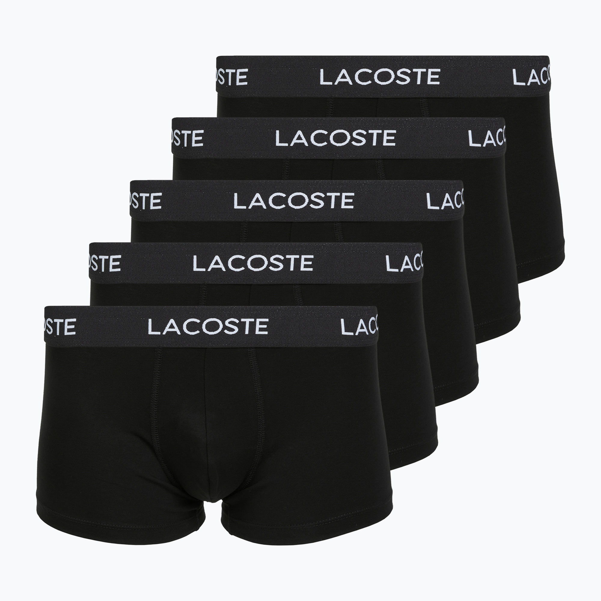 Мъжки боксерки Lacoste 5H1292 5 чифта black